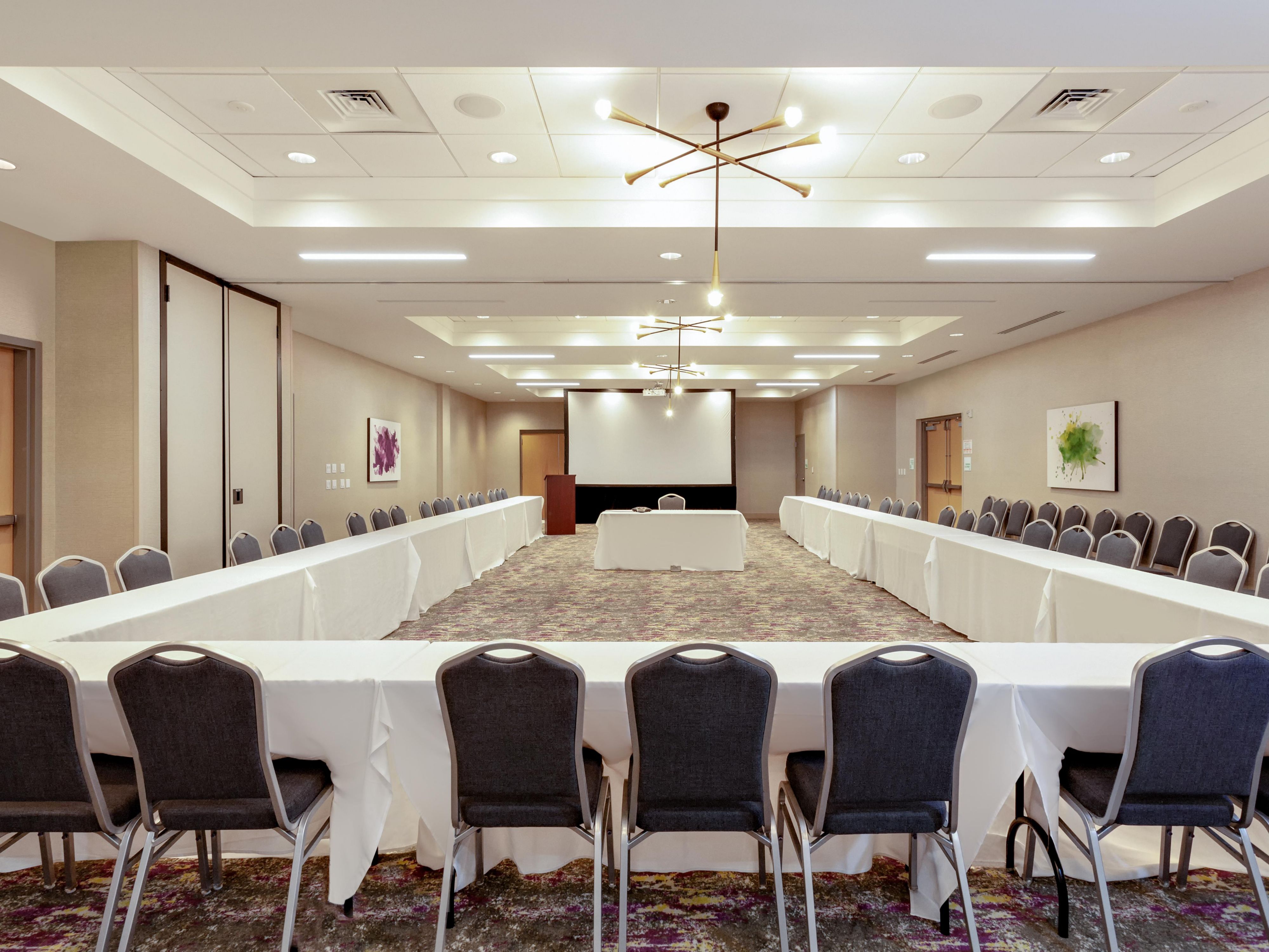 Host meetings and events for up to 250 guests in our 2,580 sq ft of versatile venues, including a large pre-function area perfect for networking and breakout sessions. As a full-service hotel, we offer customized catering, A/V support, and personalized services to ensure your meetings are memorable and every gathering is exceptional! 