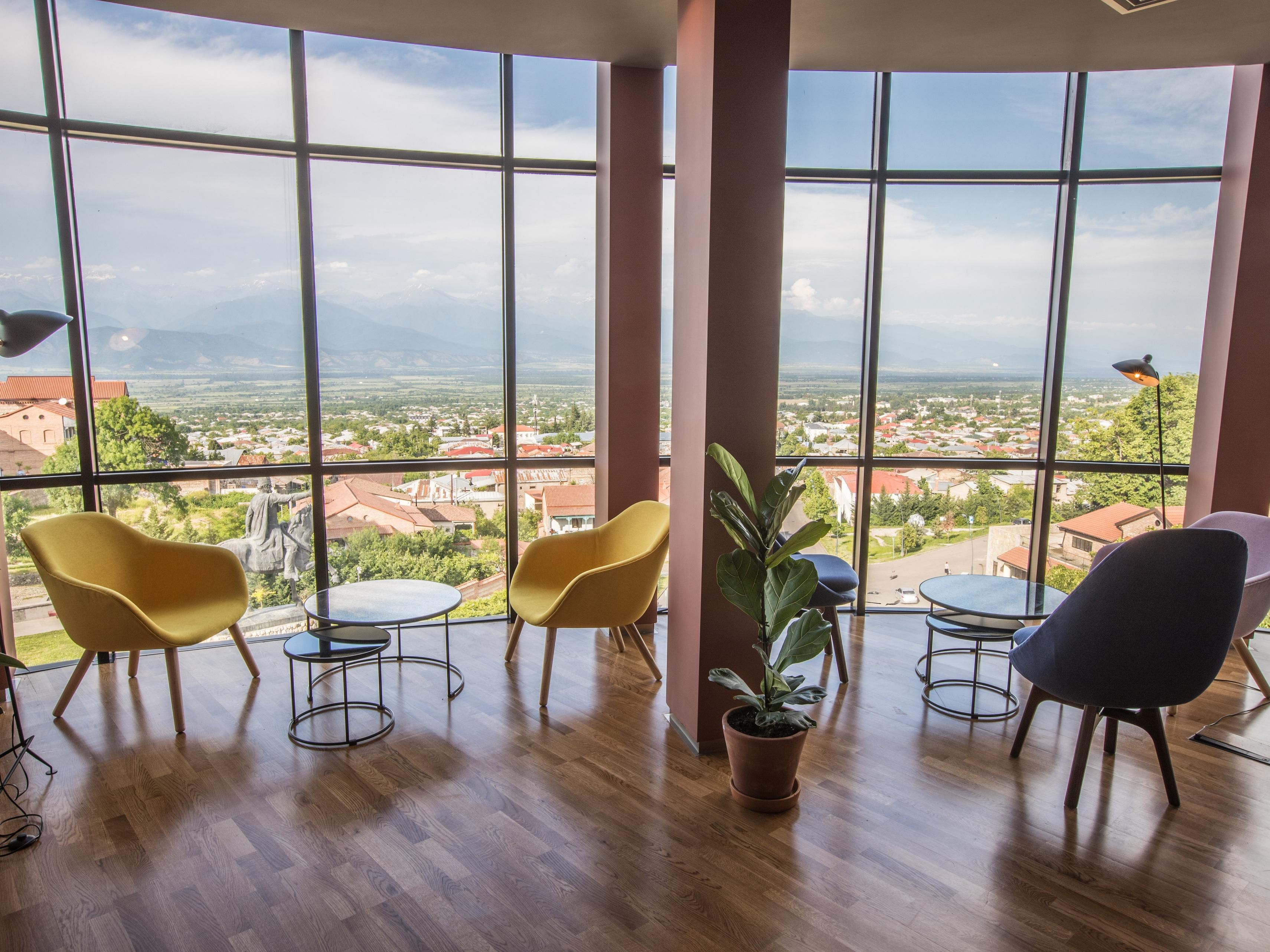 Relax in the Iberico tapas Bar and Restaurant where Spanish tapas menu is offered and a selection of cocktails always flowing. The drink menu has verity of choice of exclusive products.
Serves: Breakfast, Lunch, Dinner, Dessert
Hours of Operation: 7:00 AM-11:00 PM
Bar Lounge is located on the 5th floor, the perfect place, where you can also relax.