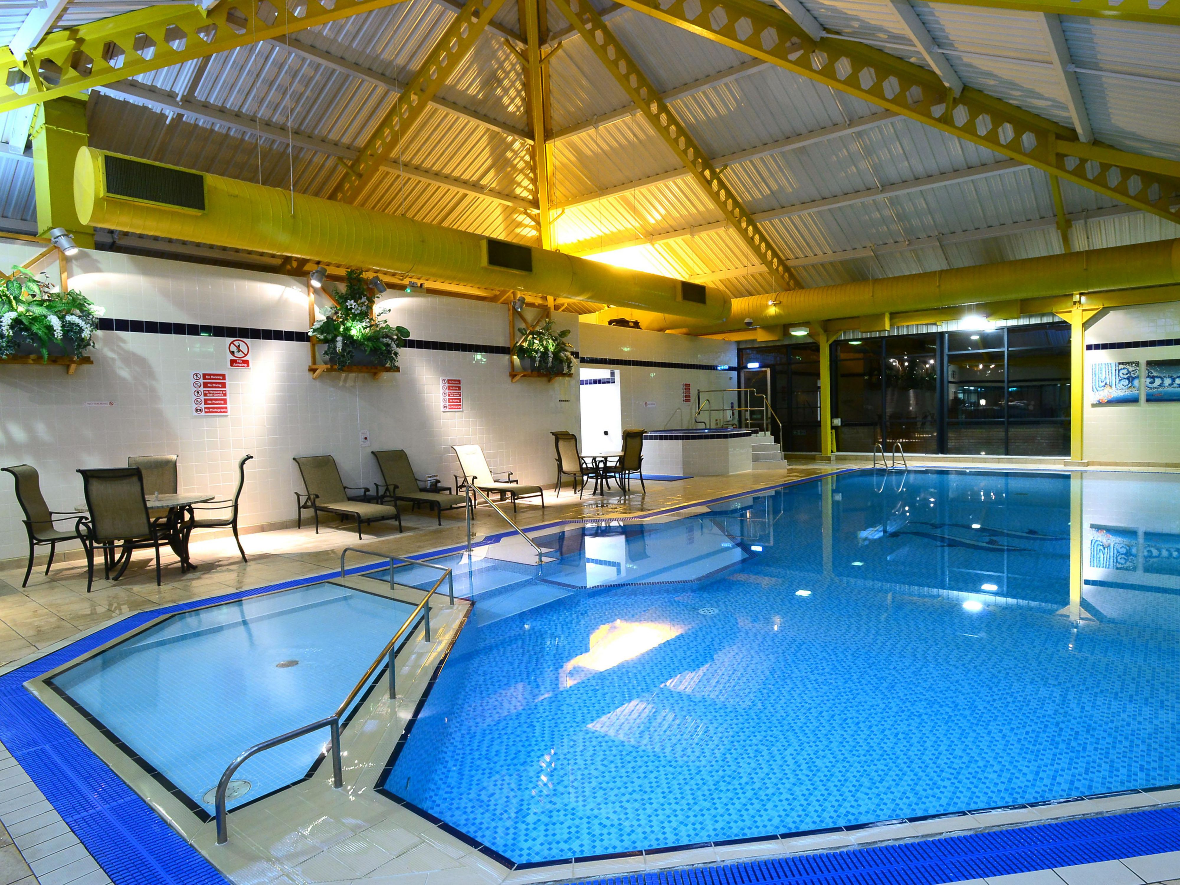 Relax in the Revive Leisure Club, with its warm swimming pool, spa pool, saunas & steam room facilities, or work out in the Matrix Gym. During busy periods, school holidays and weekends, we operate a booking system for the swimming pool. To book a swim slot and find out opening times and conditions of use, please call us in advance: 01952 527344.