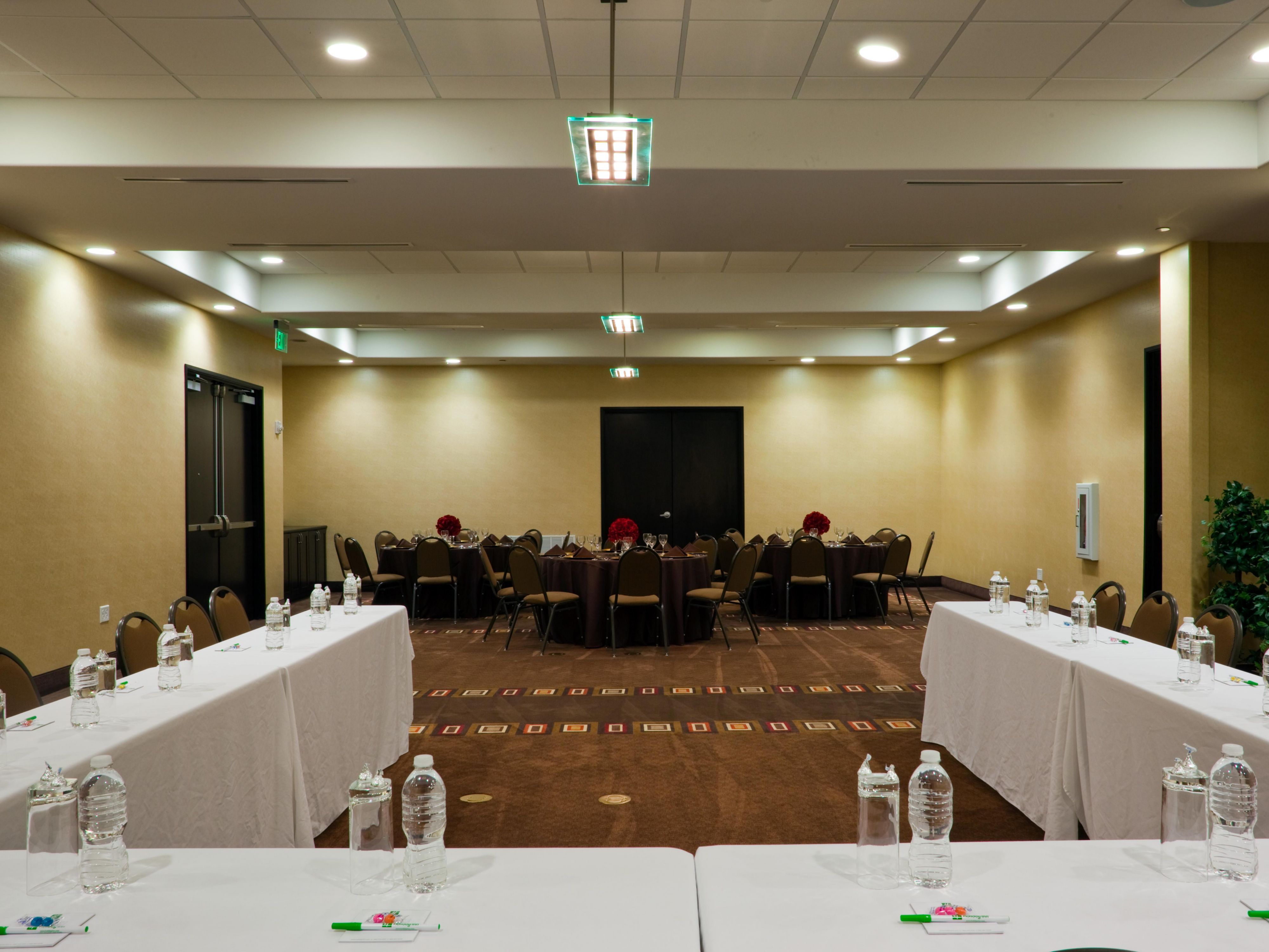 Our function/meeting space is 1450 sq. ft, pillar free space with the ability to seat up to 88 people in a variety of set ups. This allows for the flexibility in planning the perfect event or meeting; With onsite catering options and AV Equipment rental available, we are able to provide a seamless process of renting and using our space. 