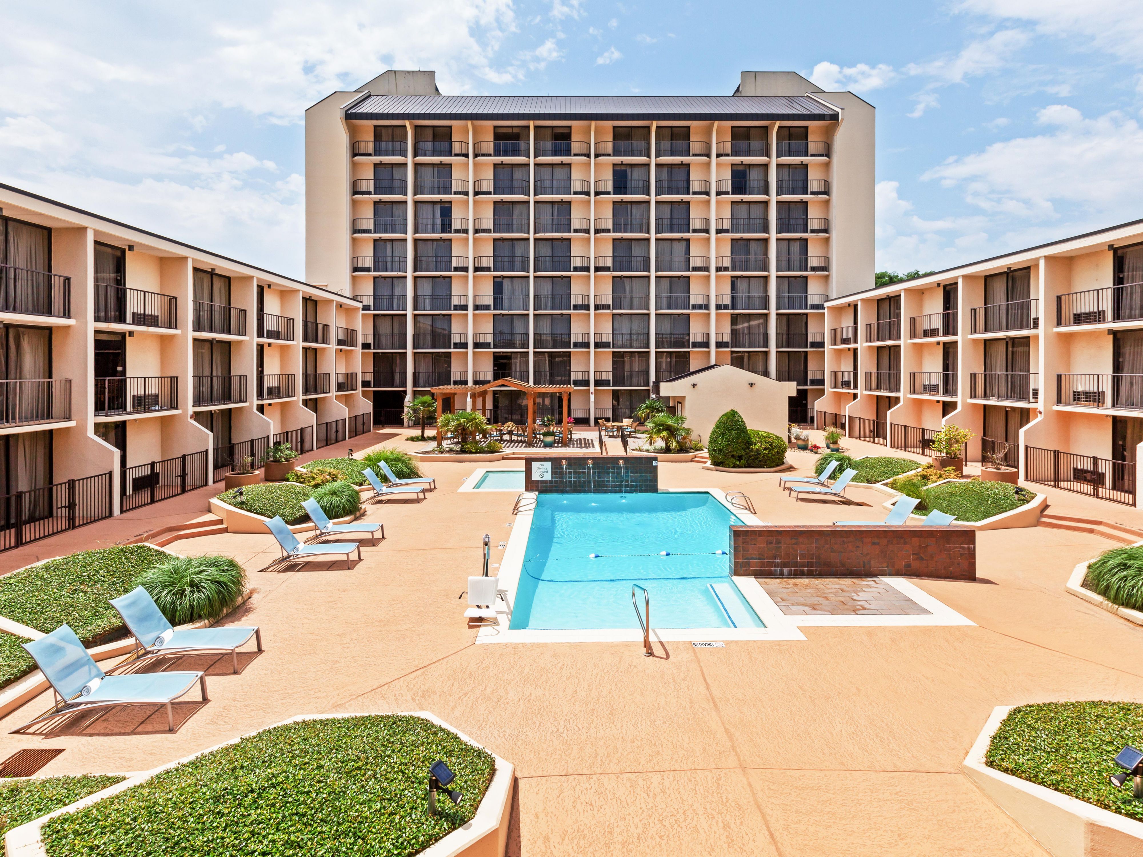 Beat the Texas heat by taking a dip in our outdoor pool!