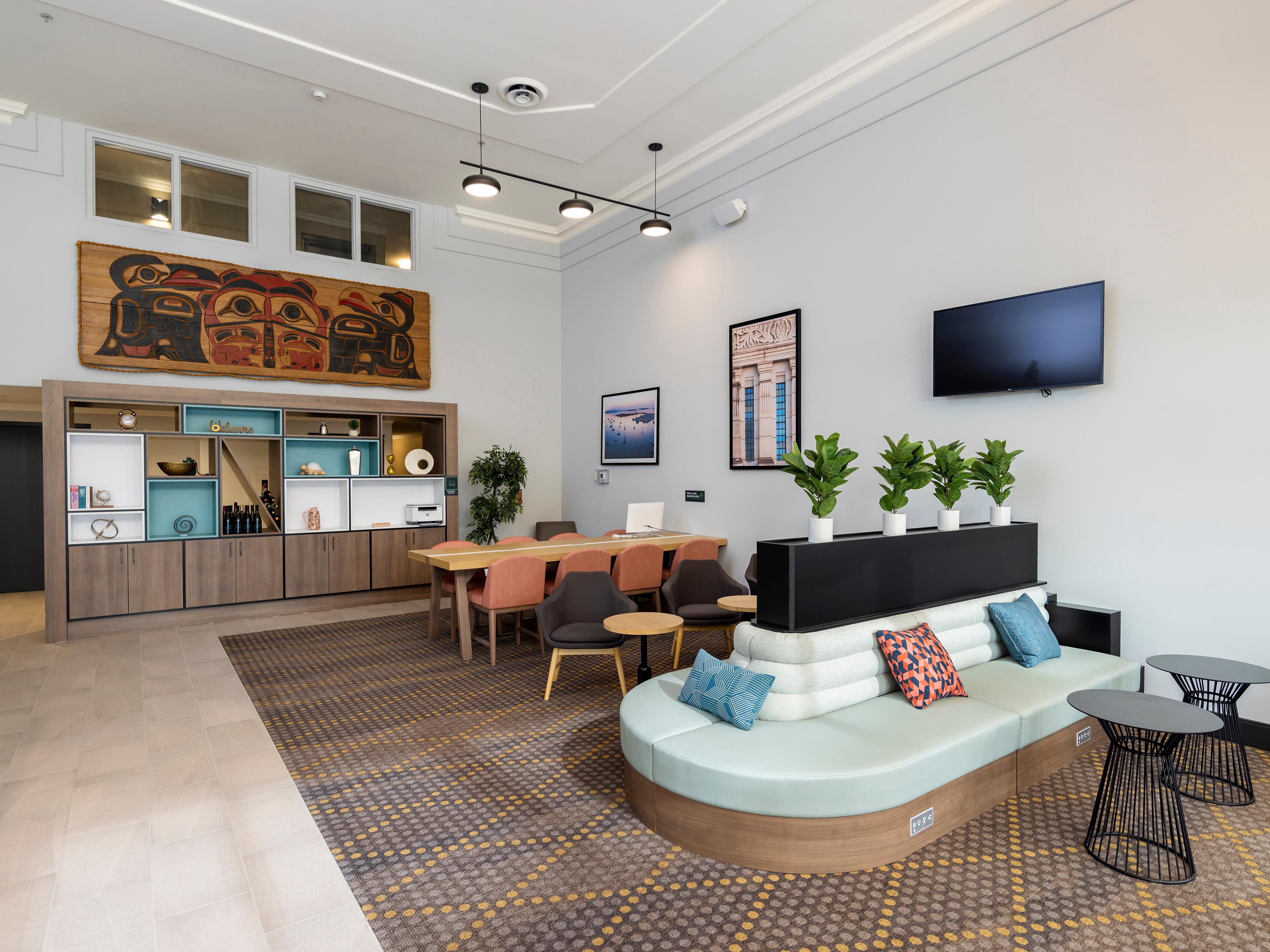 Relax in our comfortable and spacious lobby