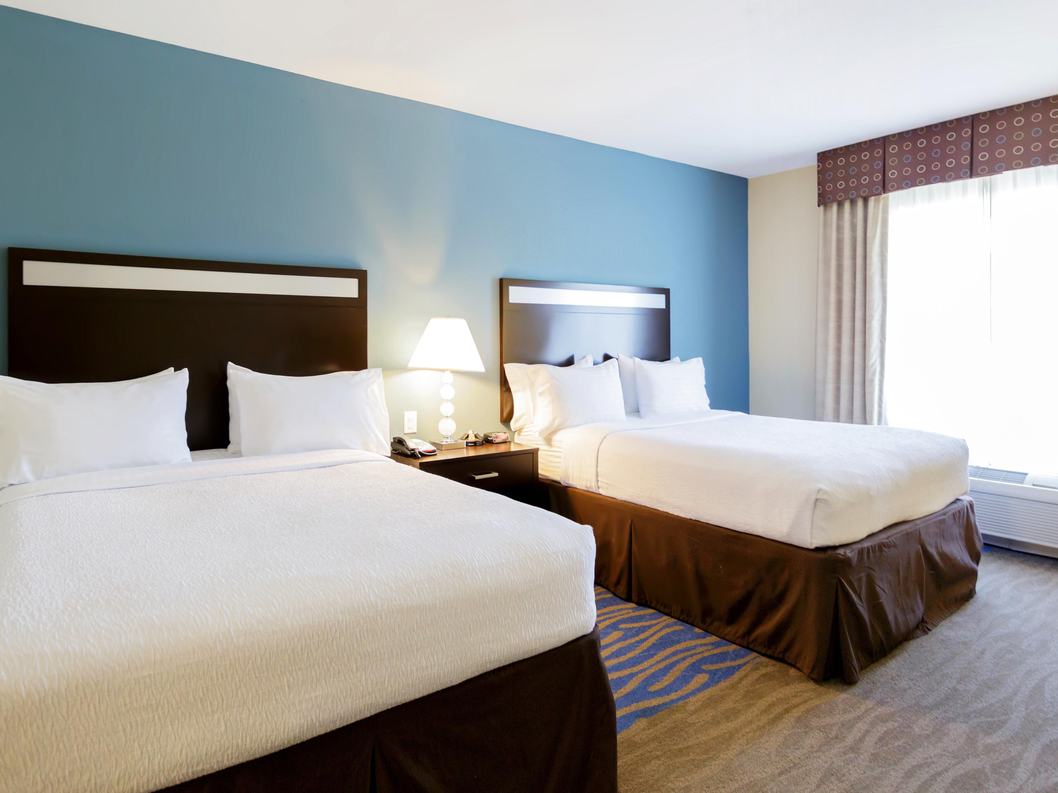 Spacious Two Queen Beds at the Holiday Inn Webster