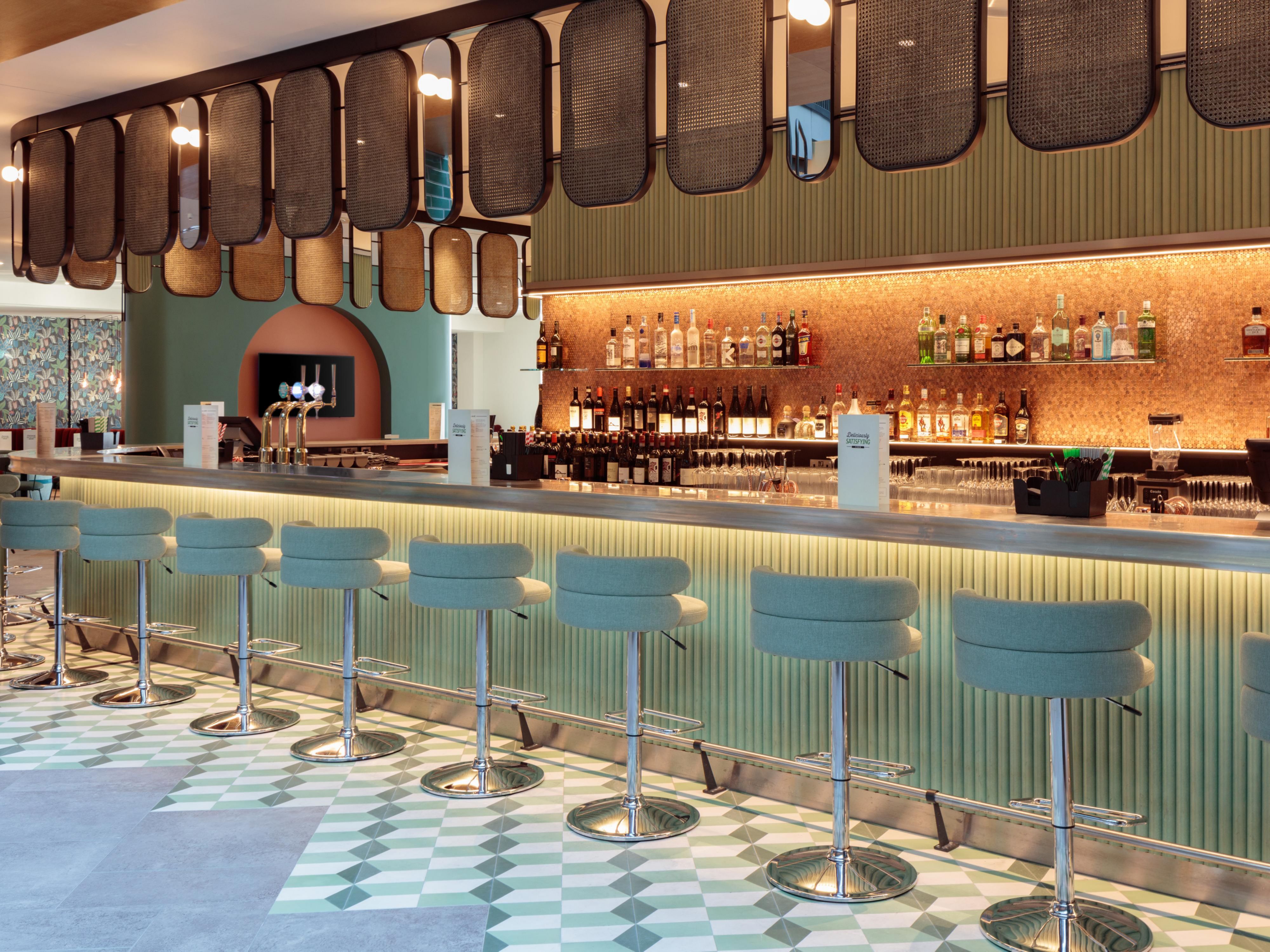 Serving a wide range of beverages it’s the perfect place to meet, entertain that important client or gather with friends. Relax and unwind on one of our sofas whilst enjoying a selection of small plates or snacks from our bar menu. Live Sport is available to watch in our bar lounge – the perfect place to unwind and watch your favourite fixtures.