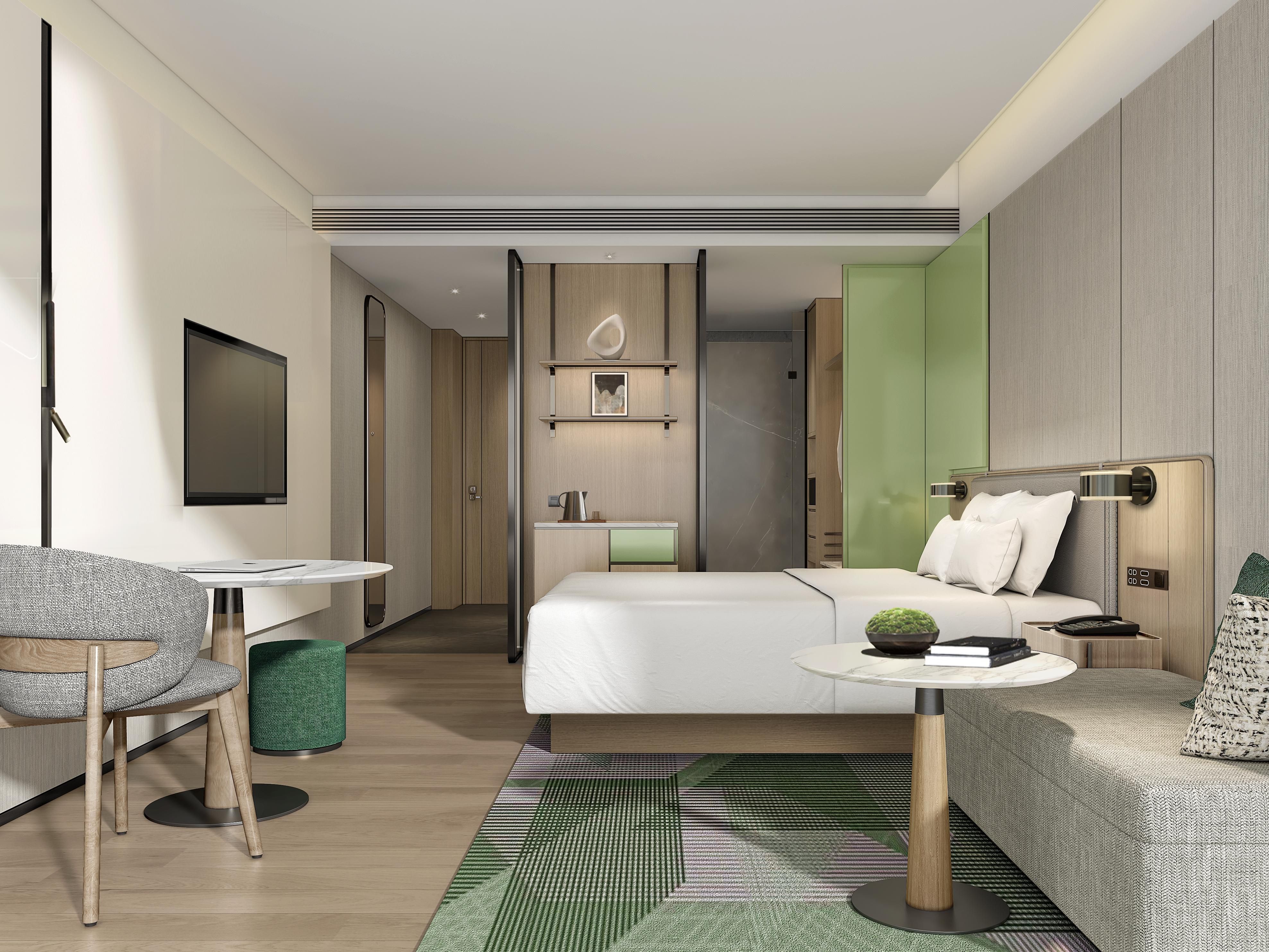 The hotel provides room service, allowing you to enjoy delicious food without leaving the room.