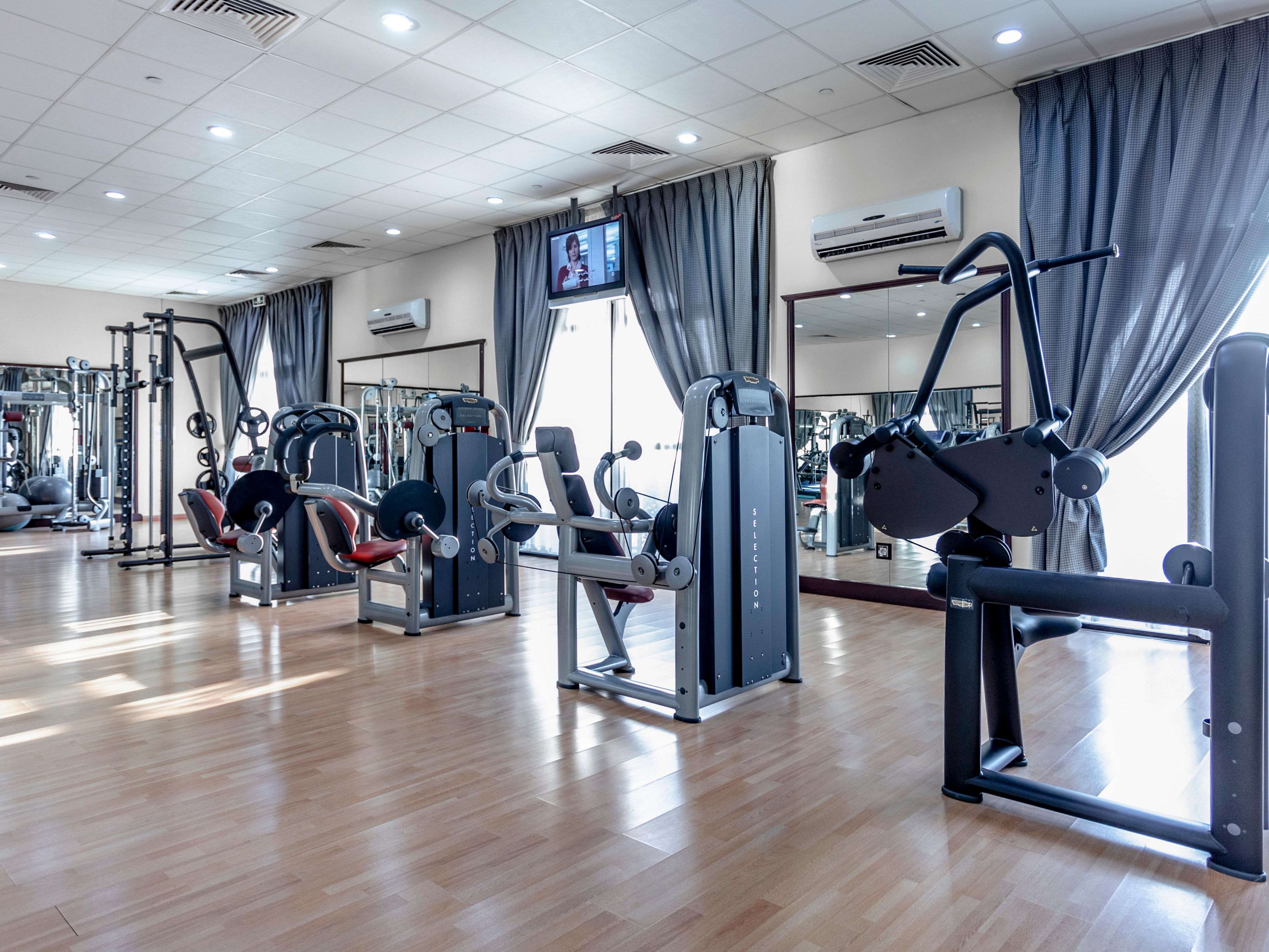 Outside guests, both male and female, can join the fitness centre.