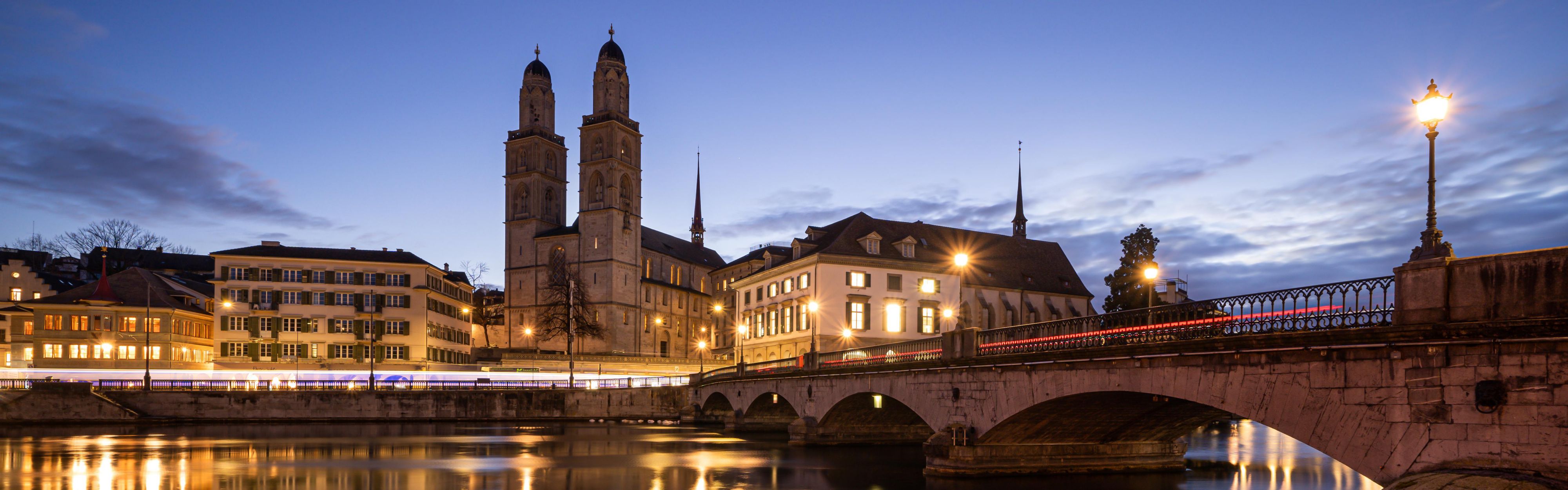 The Great Minster by night