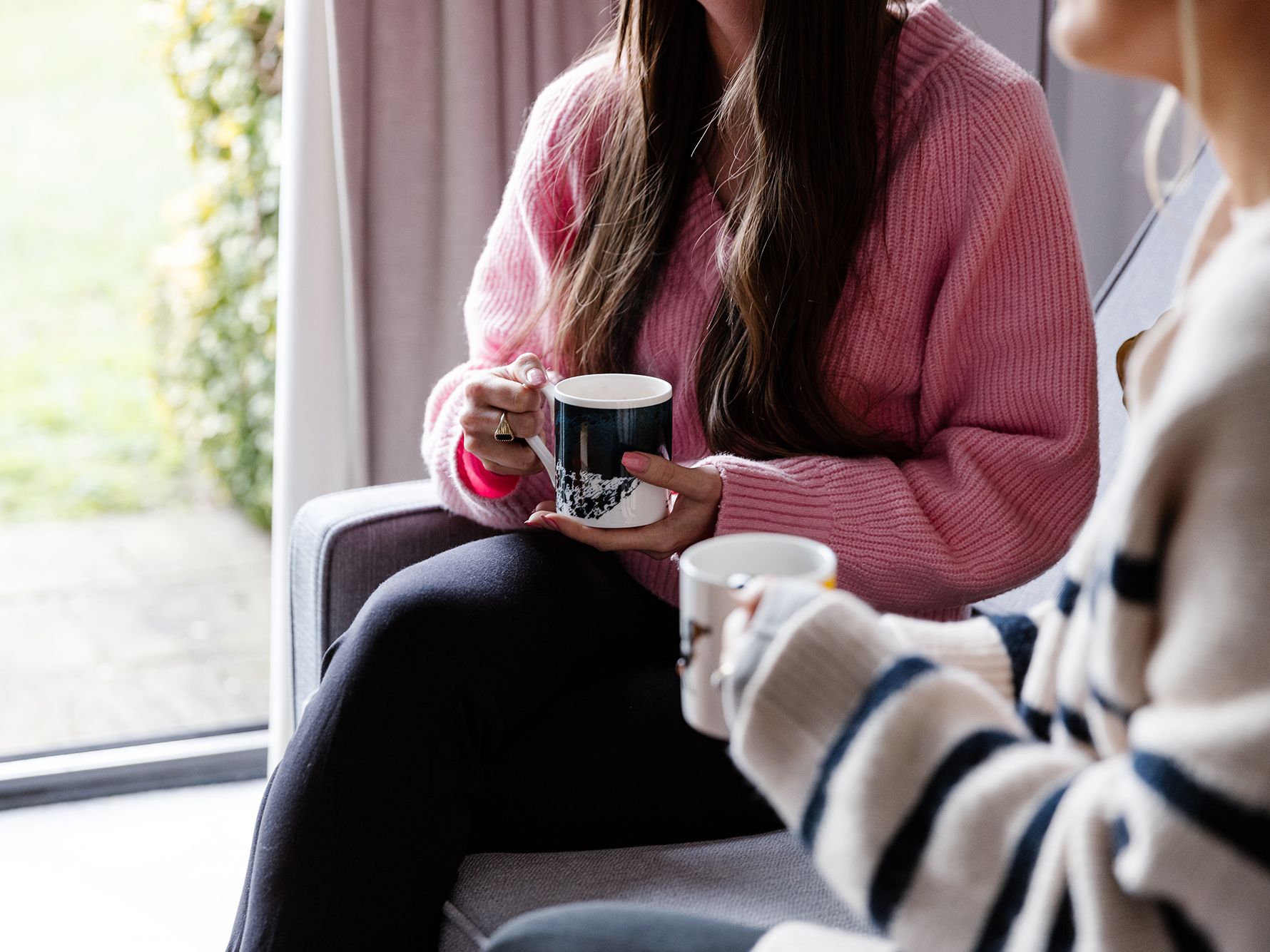 Guests enjoying a cup of tea