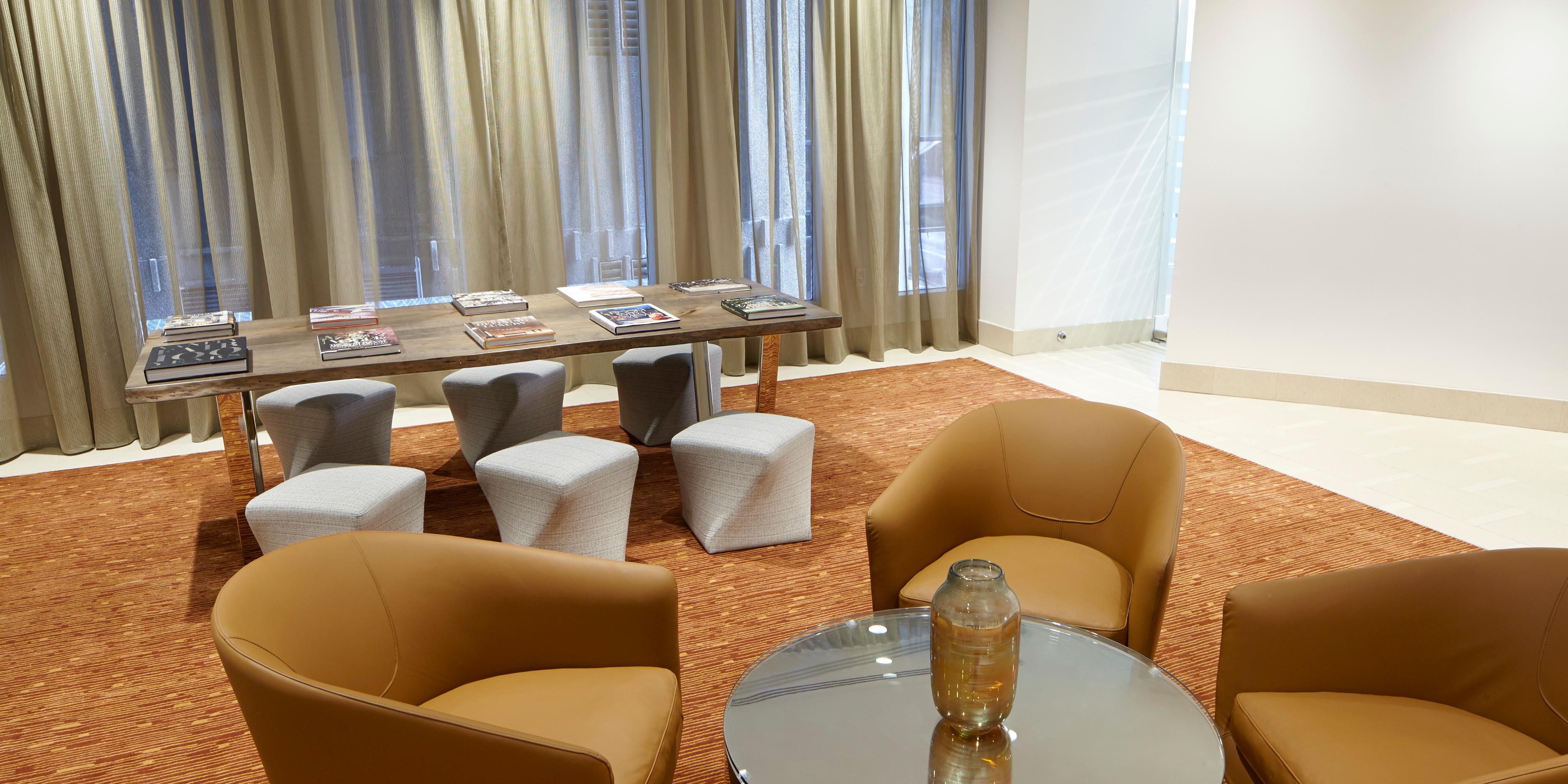 Our intimate spaces are designed for connecting and conversing!