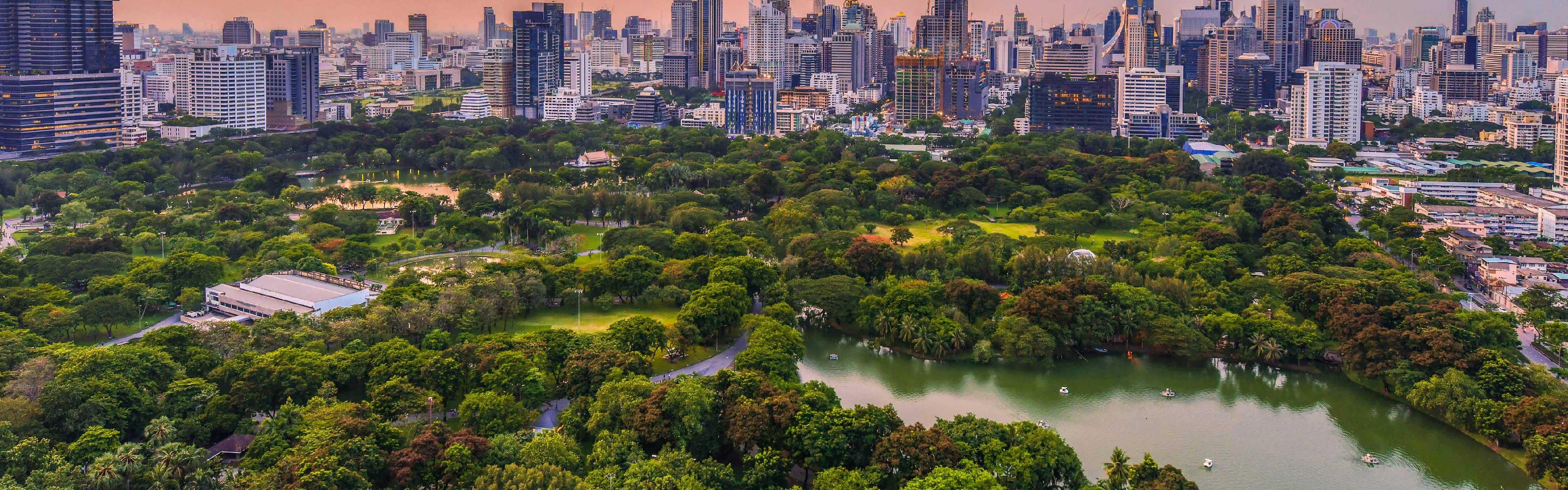 Urban greenery found in Lumpini Park