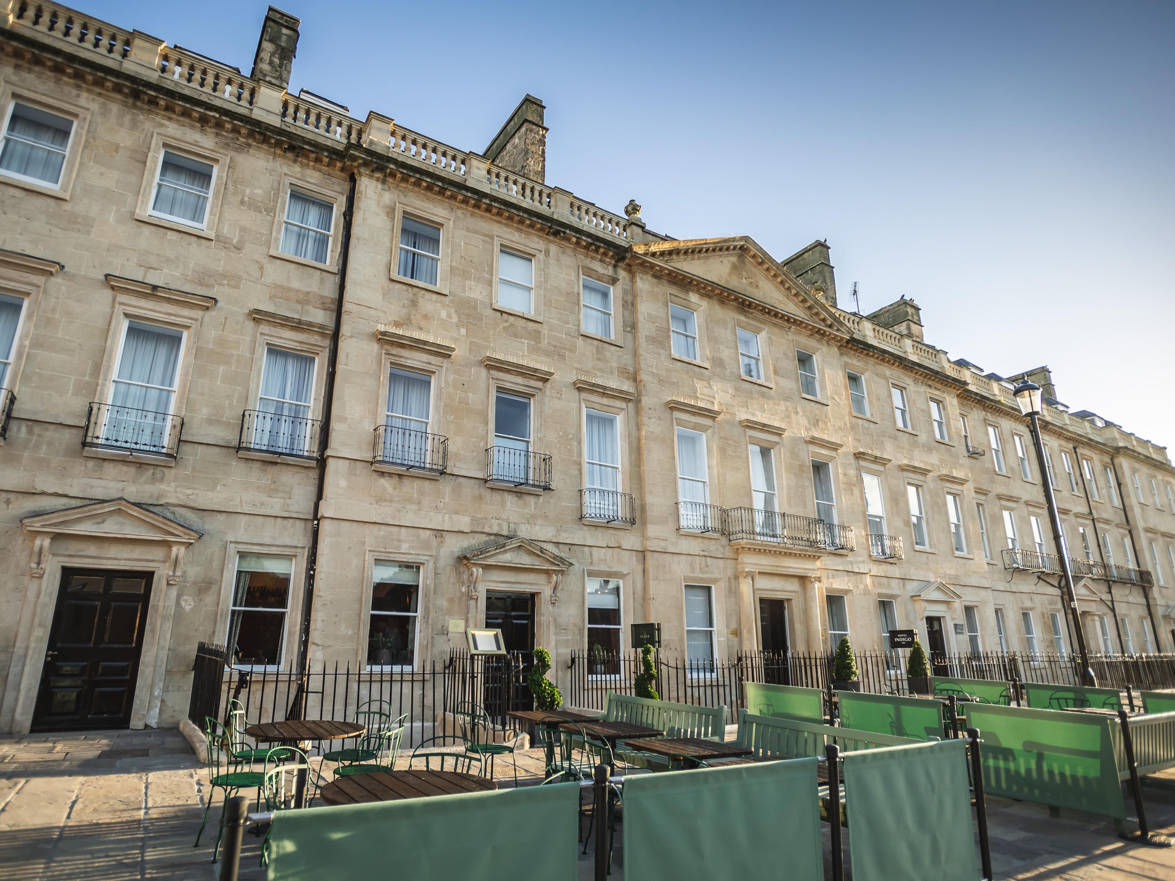 Sip on a cocktail, or enjoy a light bite, whilst basking in the summer sunshine beside the honey coloured Georgian architecture of Hotel Indigo Bath. The Terrace is open during the Summer months only.