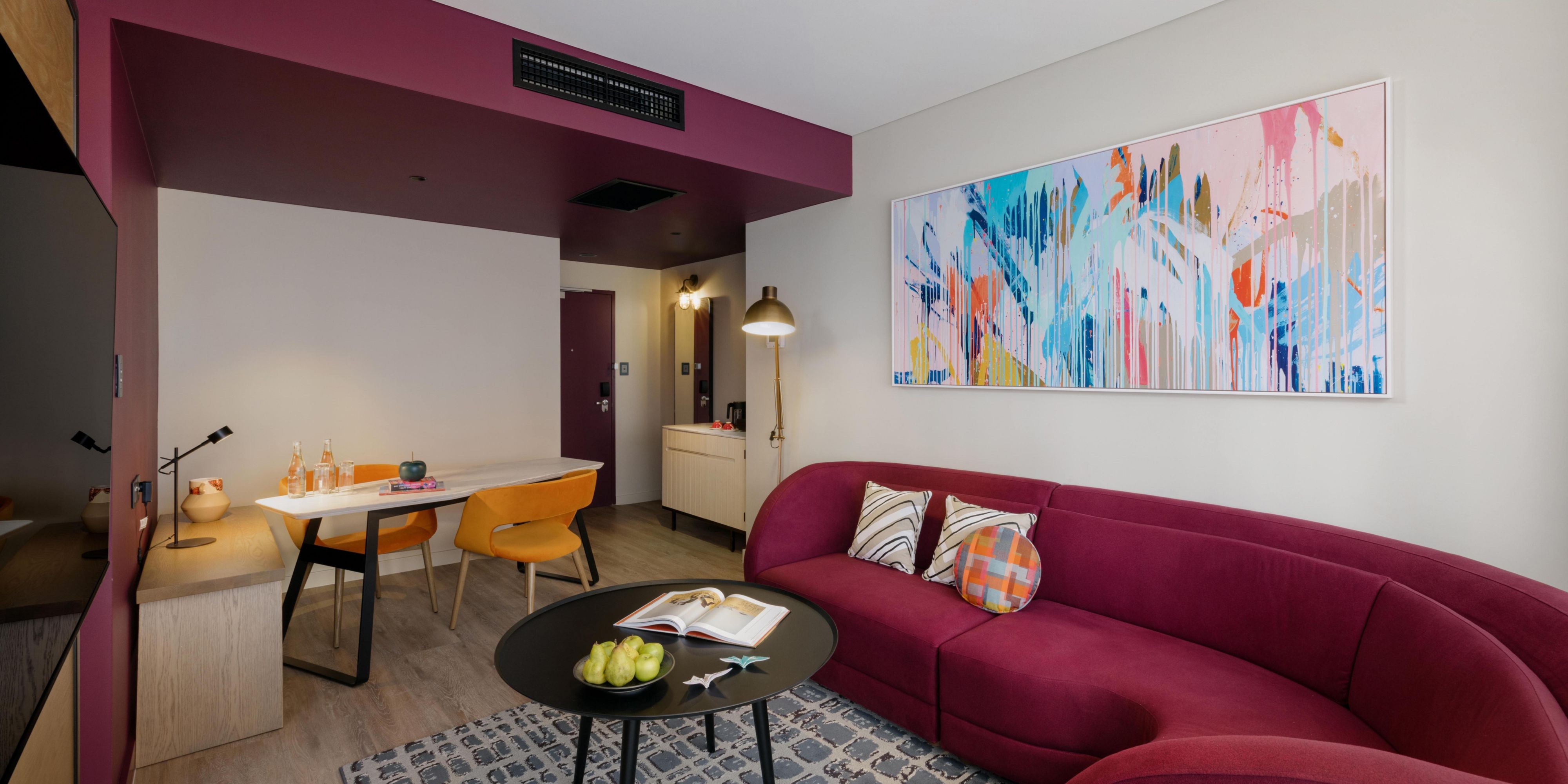 Separate living area at Suite