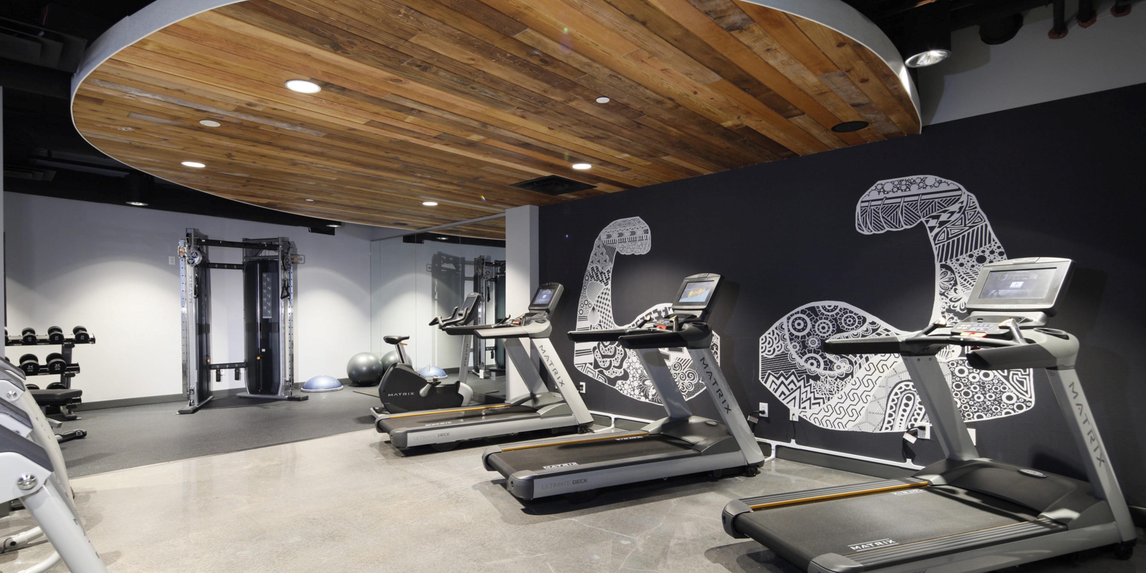 24 Hour Fitness Center with Echelon Fitness Mirror and Bike