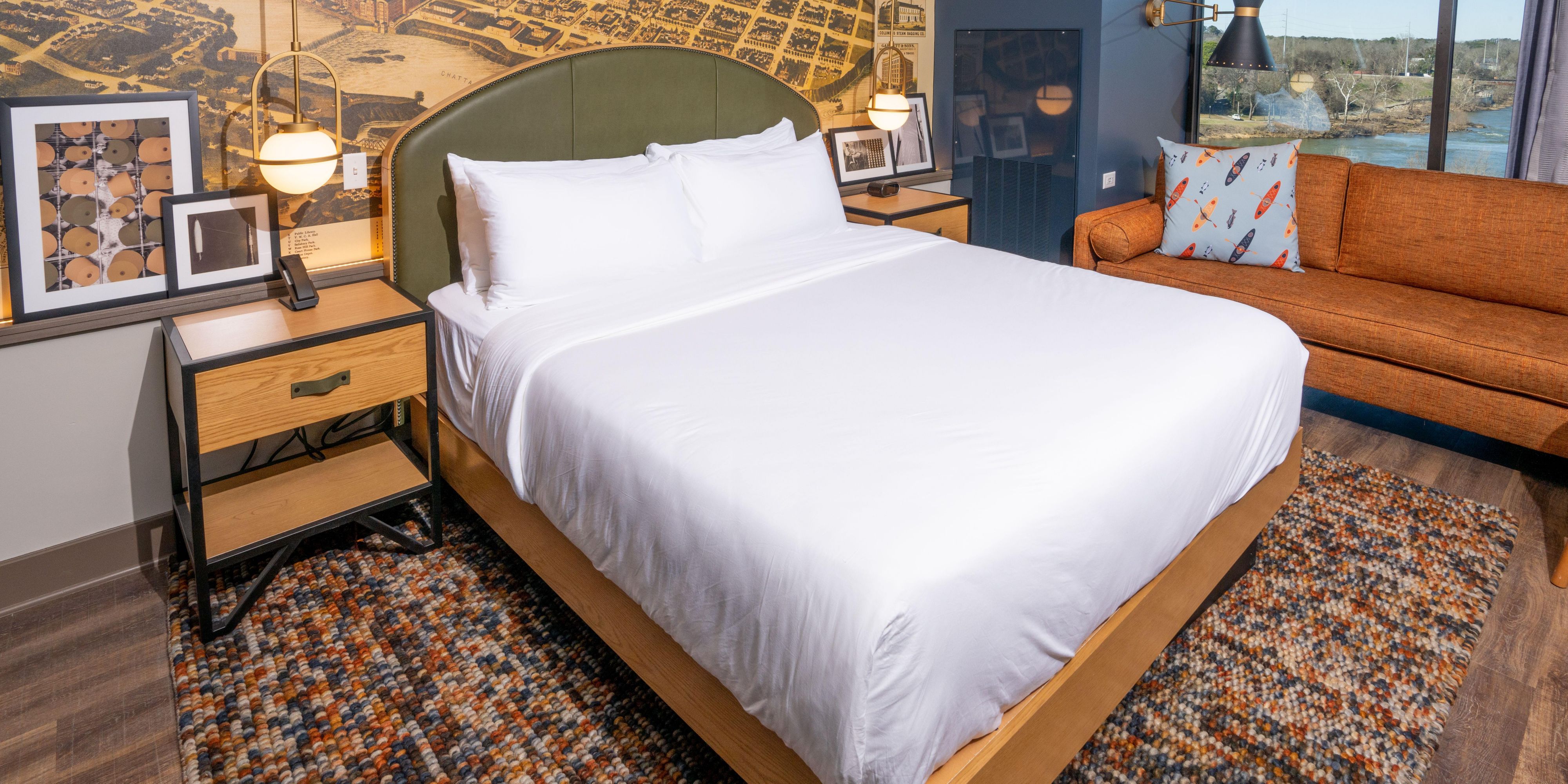 Enjoy scenic views of the Chattahoochee River.