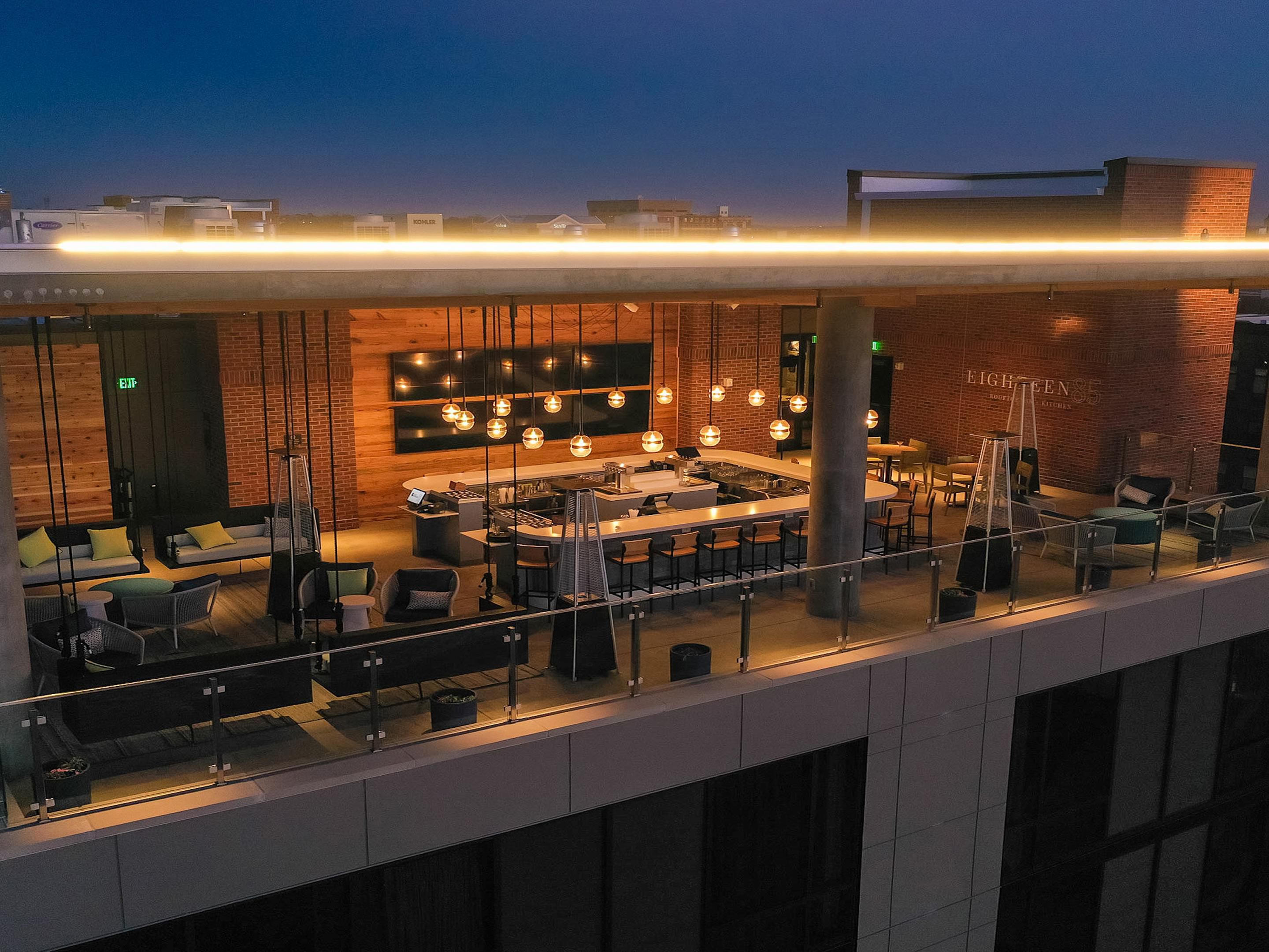 Enjoy craft cocktails while taking in the scenic views of the Chattahoochee River -- maybe even catch a spectacular sunset. 