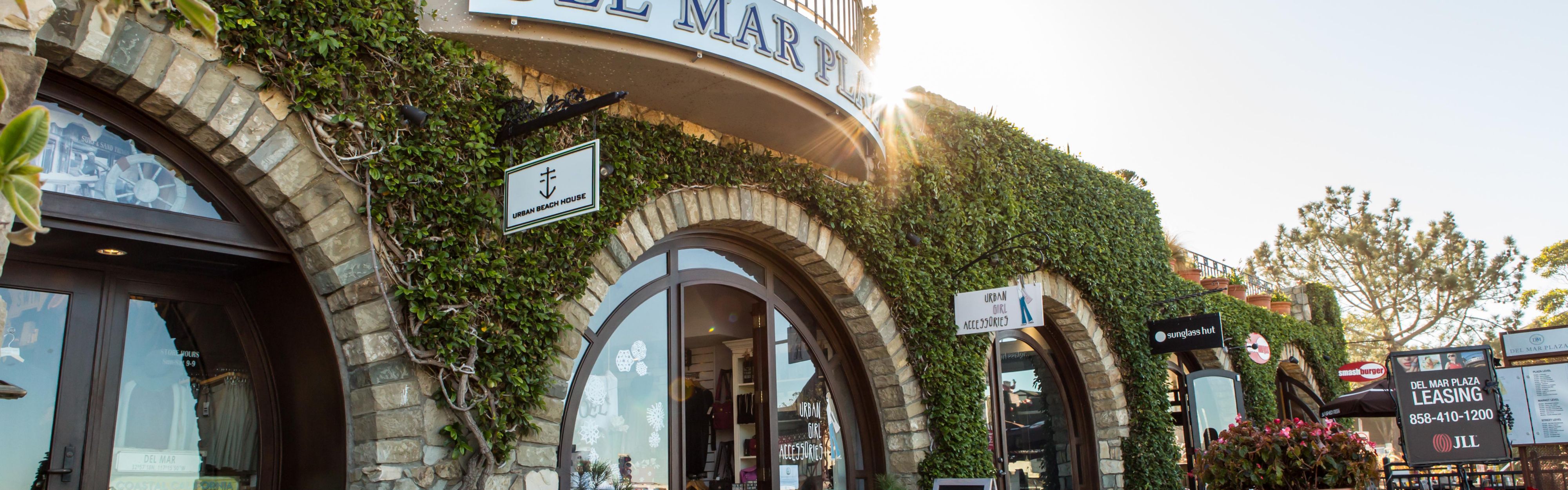 Enjoy boutique shops and restaurants in Del Mar Village