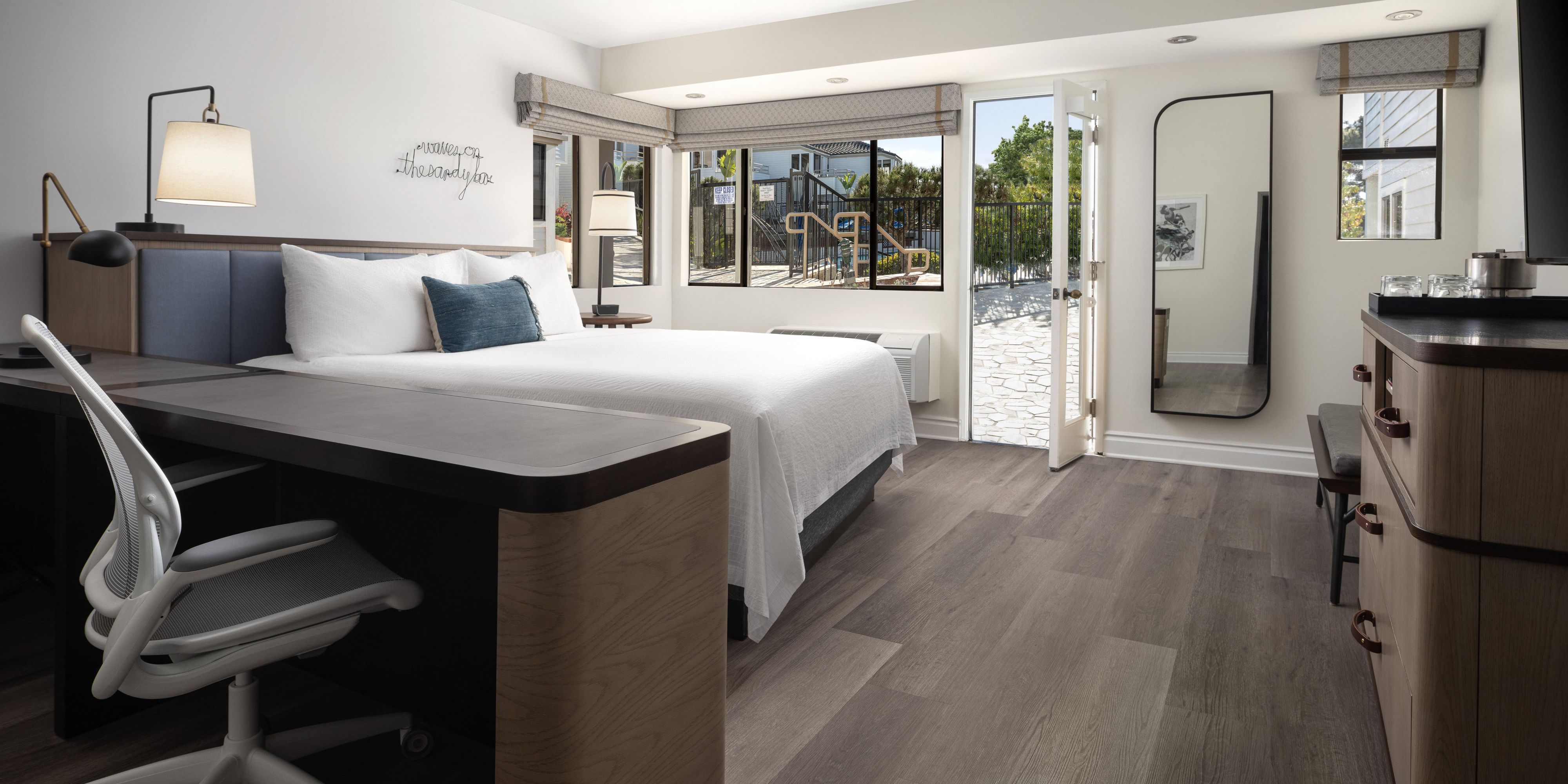 Our pet-friendly, redesigned guest rooms are sure to please.