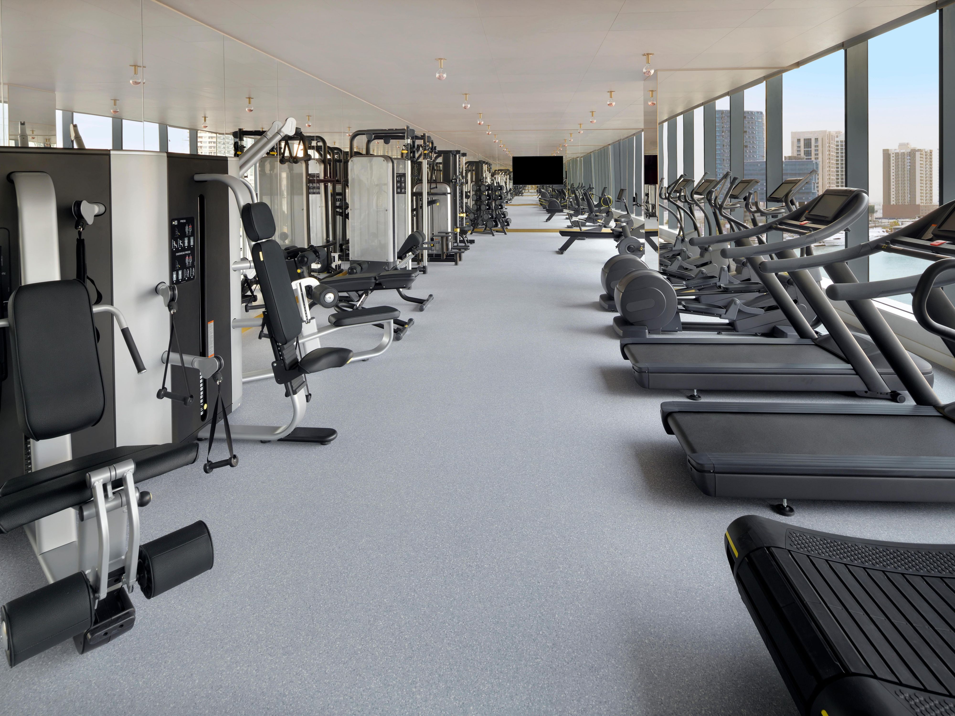 Featuring a Technogym decked-out with the latest equipment, free weights and a personal trainer service, it’s the perfect place to thrash out your frustrations, or hone that beach bod.