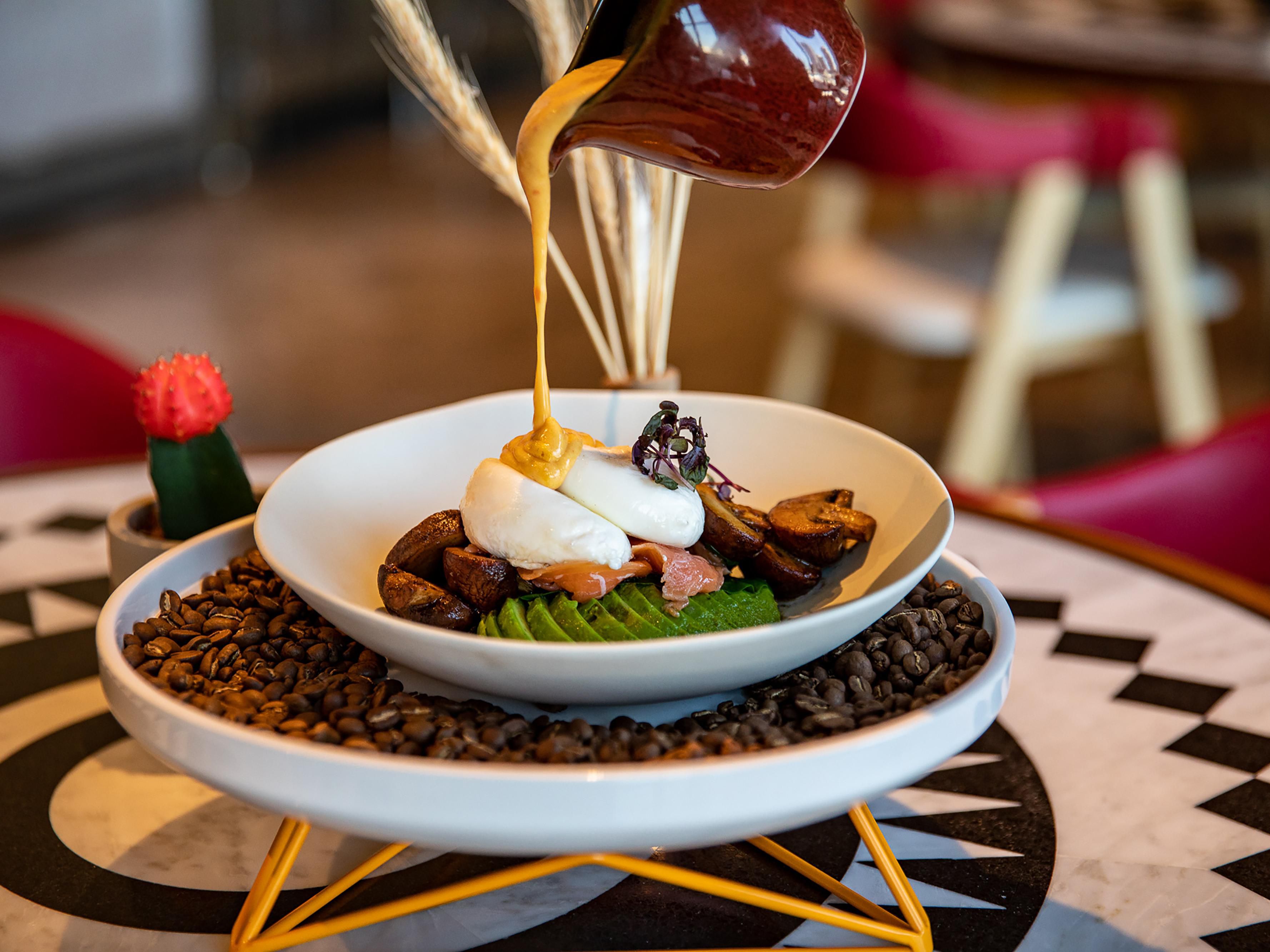 For a social dining experience, head to Open Sesame offering a vast selection of healthy and wholesome dishes as well as brewing Dubai’s finest locally-roasted specialty coffee. It’s a social eatery with sharing plates and small dishes inspired by Emirati, Levante and Anatolian cuisine.