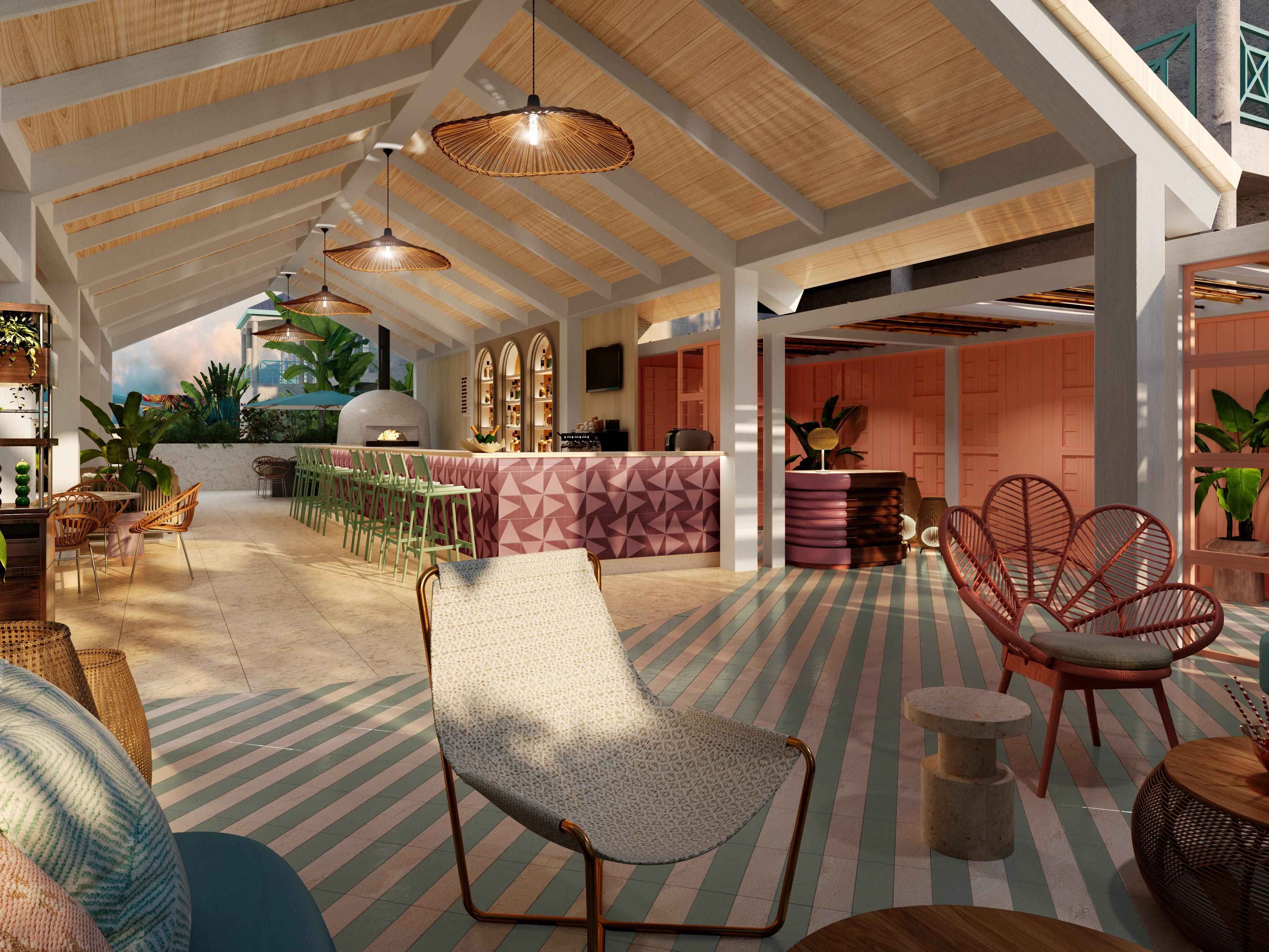 A dining area for informal breakfast, lunch and dinners