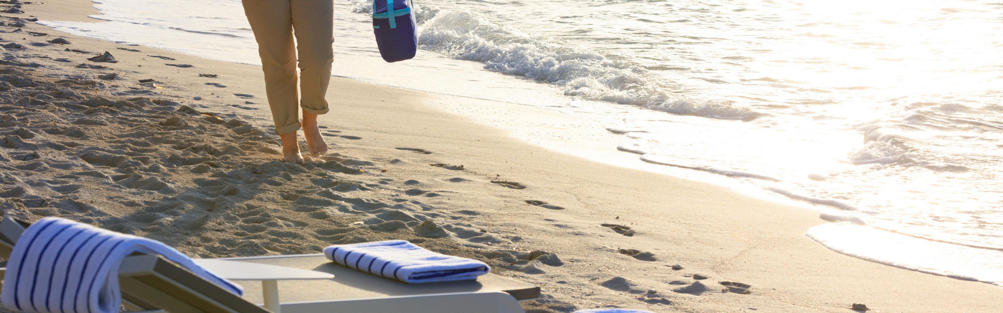 Beachside service with refreshments on the shore