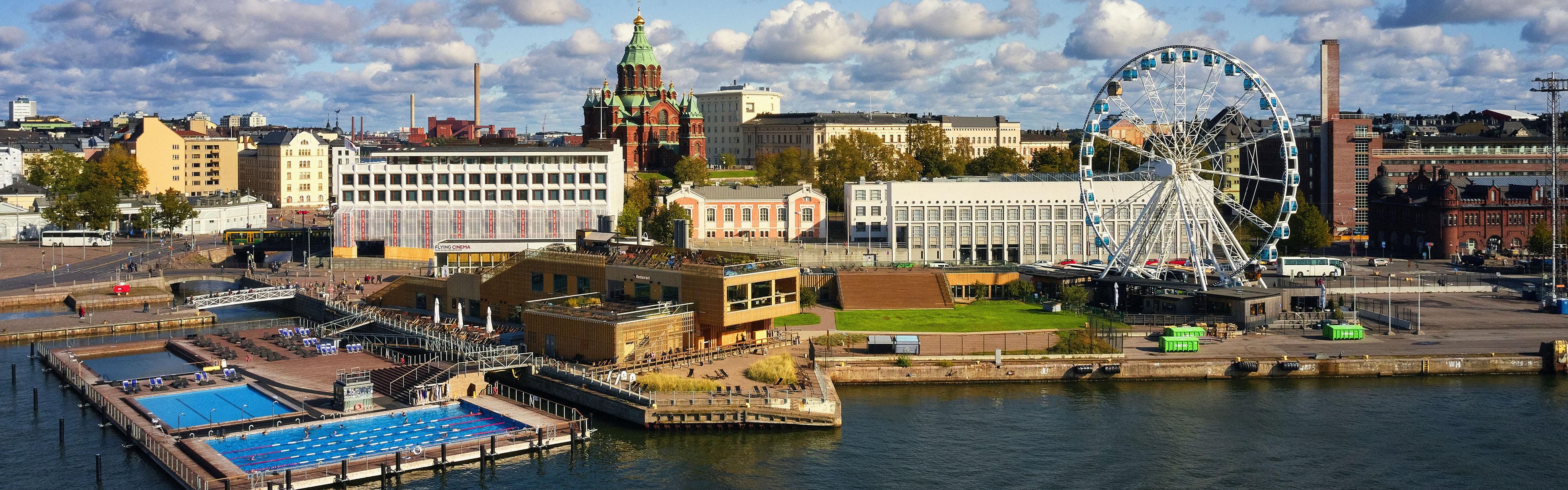 Helsinki Allas Sea Pool and Katajanokka area