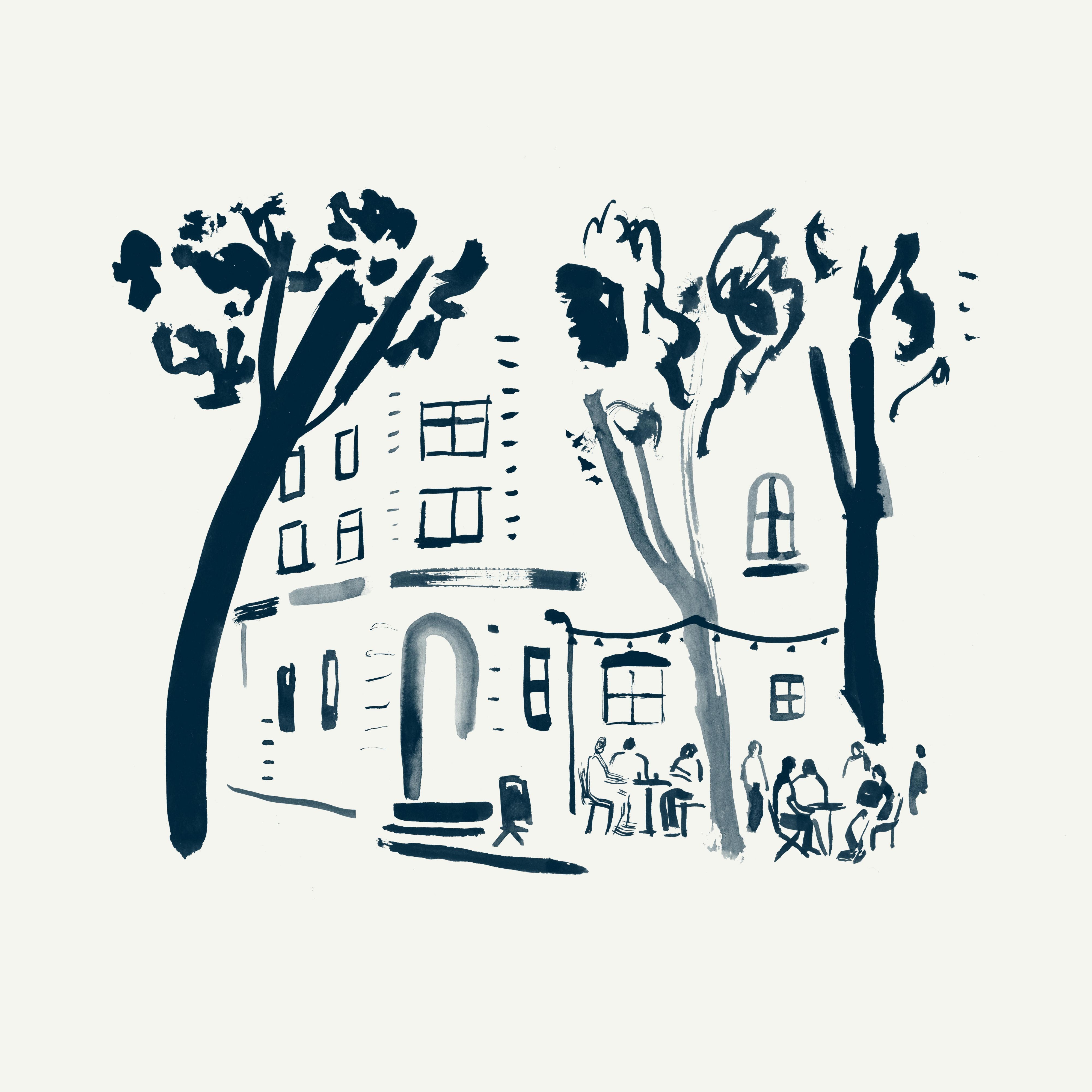 Hotel Indigo sketch exterior