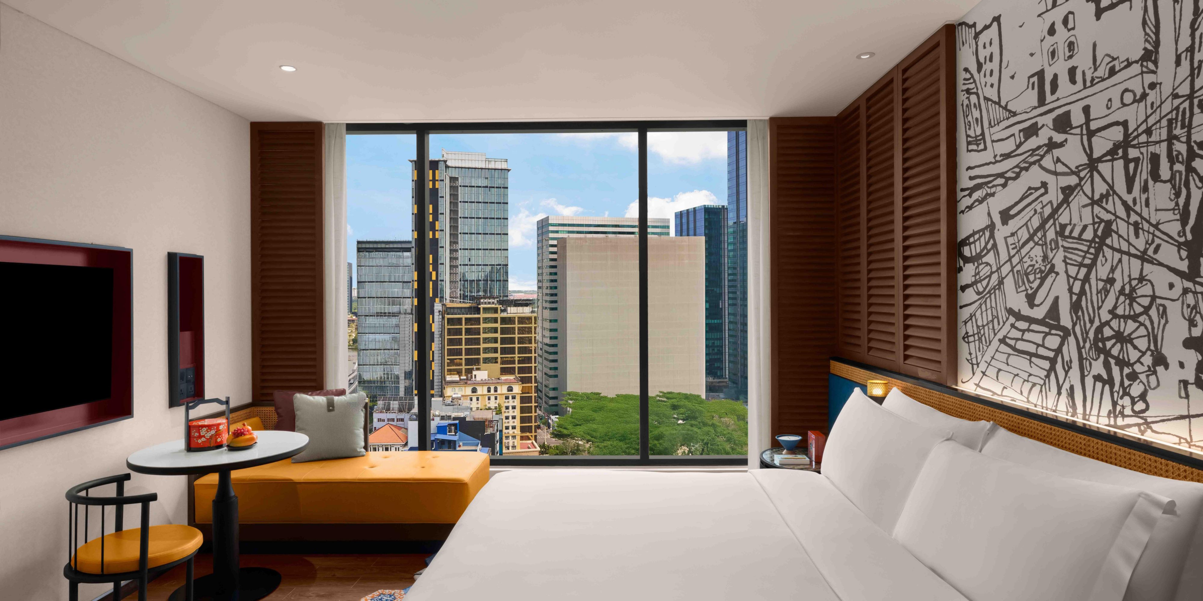 舒适又时尚地醒来，欣赏巴松桥的美景