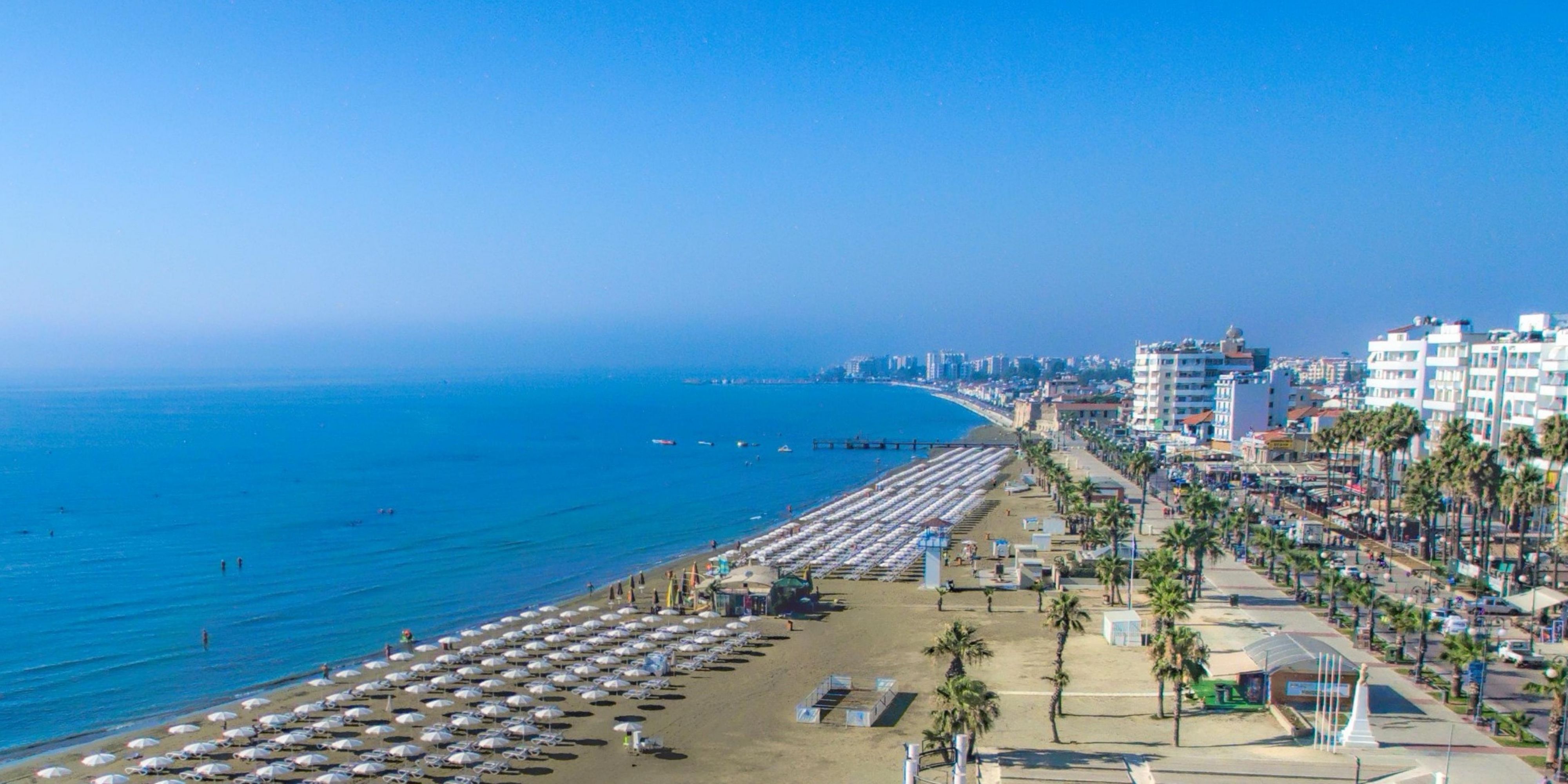 Enjoy Finikoudes Beach and Palm-lined Promenade 