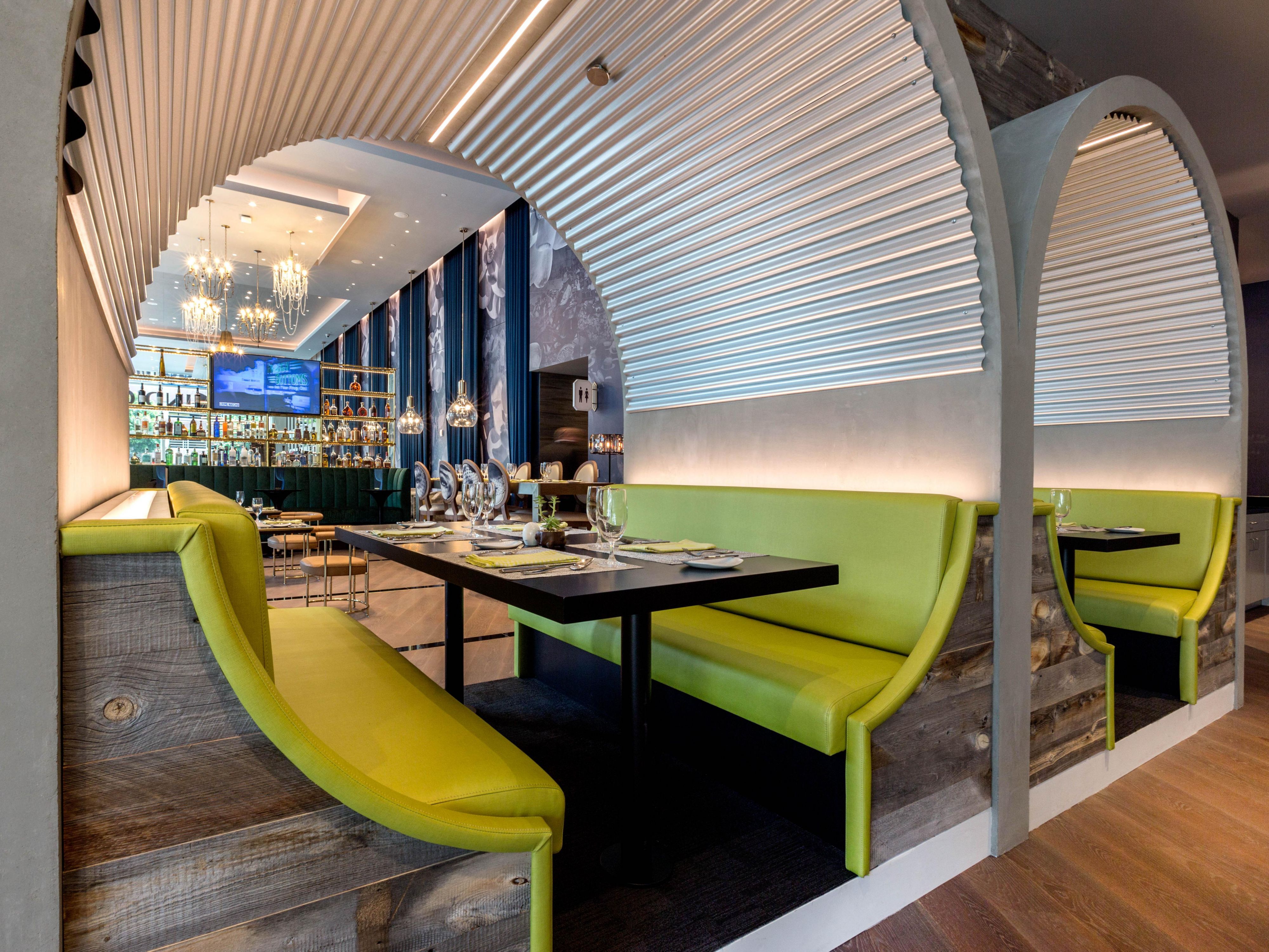 You don’t have to leave our Downtown LA hotel to enjoy a scrumptious meal or refreshing drink. Dine and sip among the clouds at 18 Social, our cocktail lounge on the 18th floor. Stop by the Metropole Bar + Kitchen, open daily for breakfast, lunch, and dinner with heartier fare, from vegan tacos to seared pork chops. 