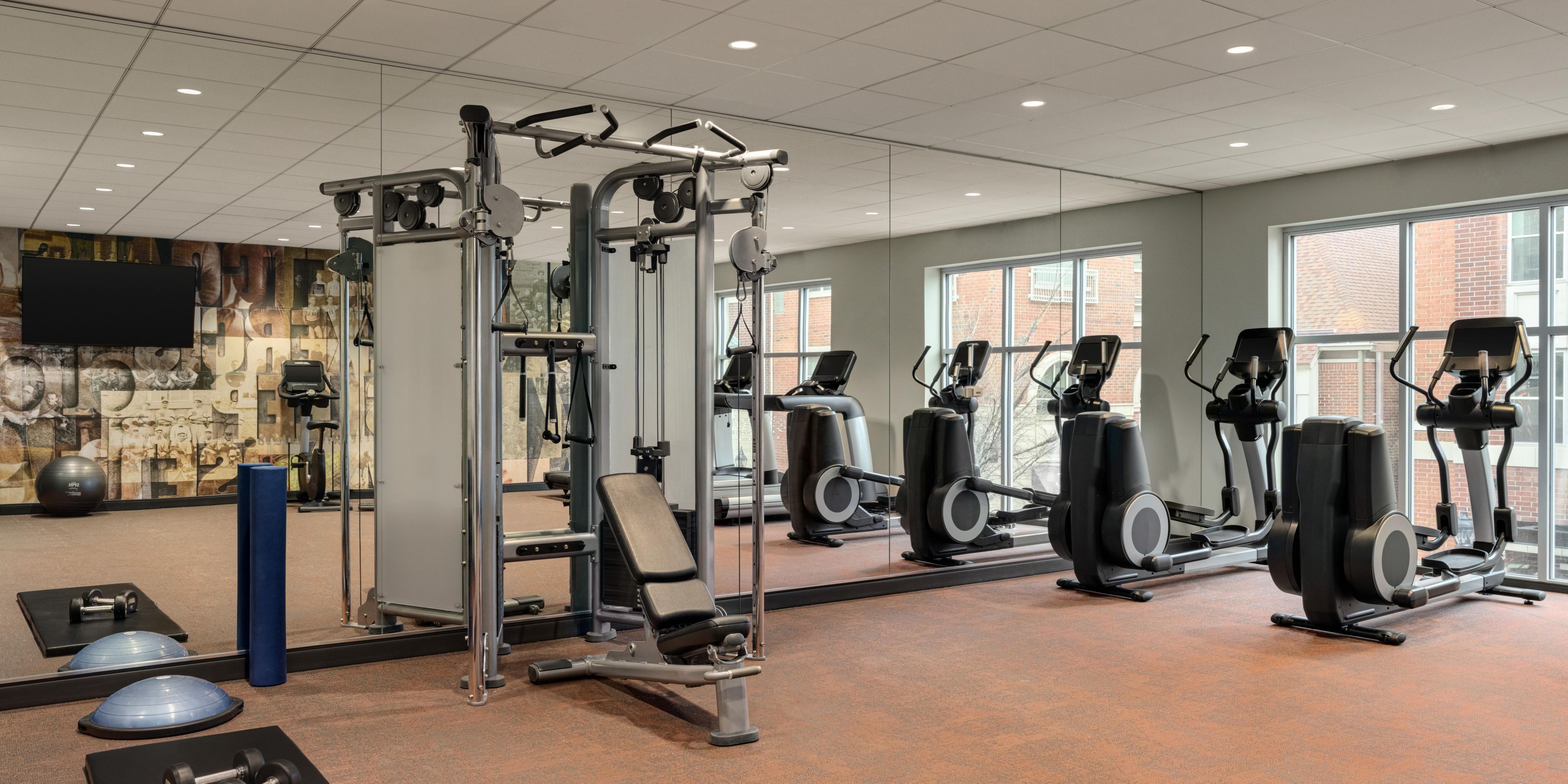 Work up a sweat in the Fitness Center.