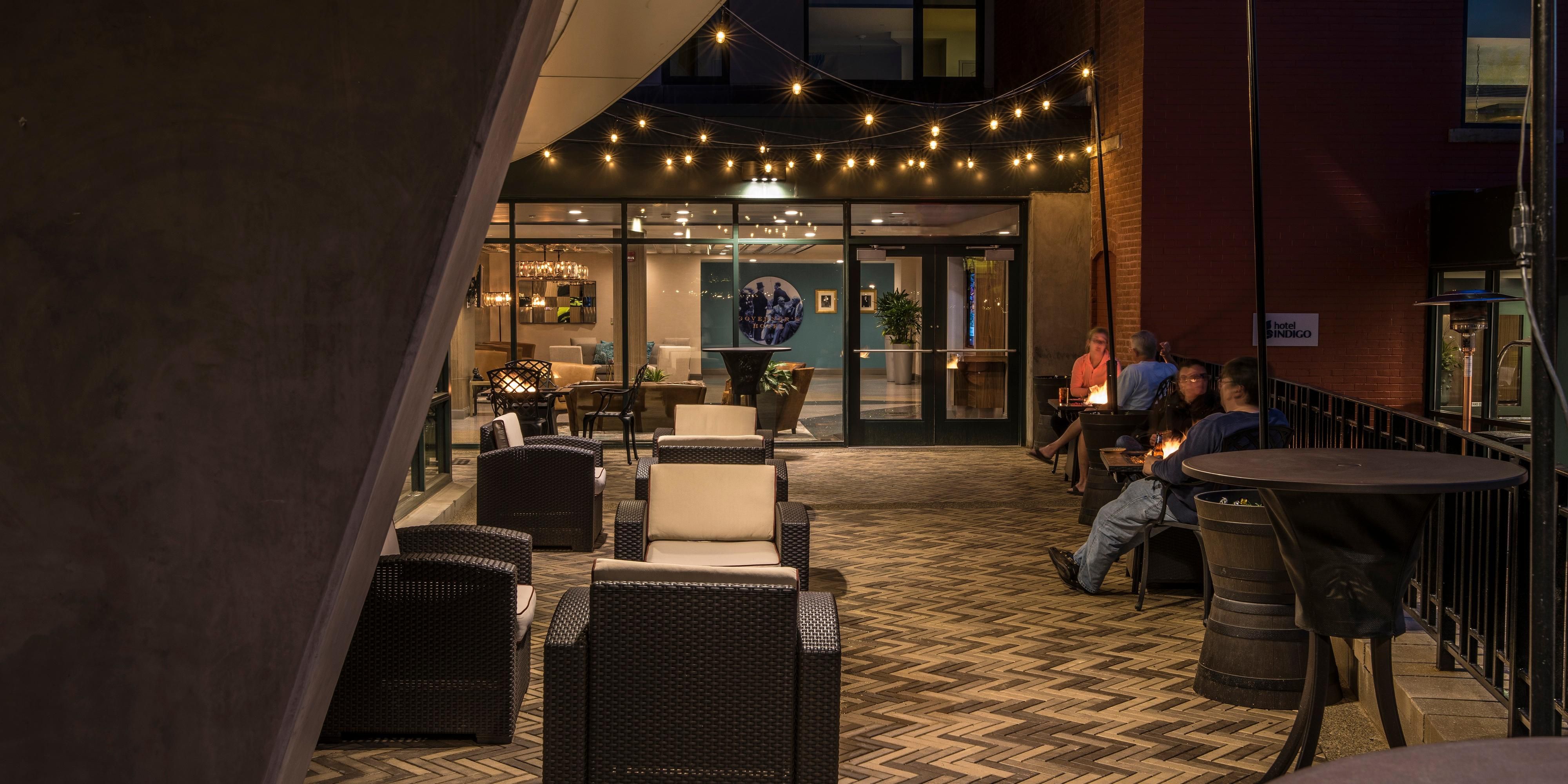 Outdoor Dining is an option at Wallace's Whiskey Room