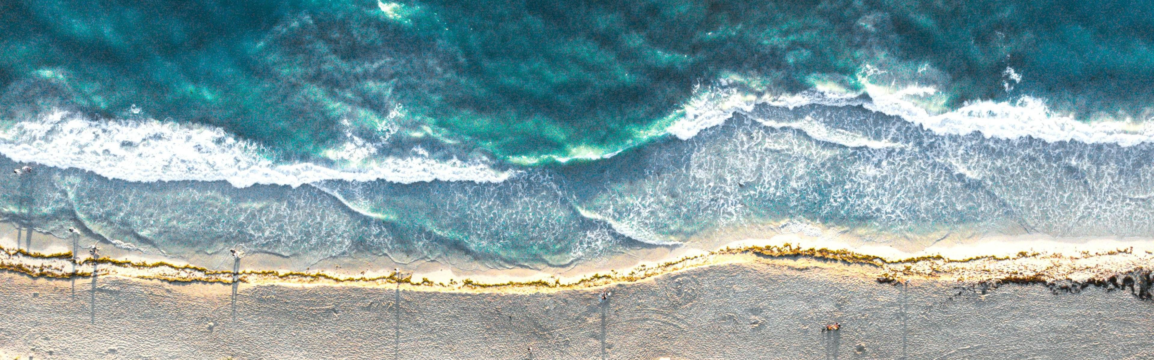 Aerial View of Playa del Carmen's Beach