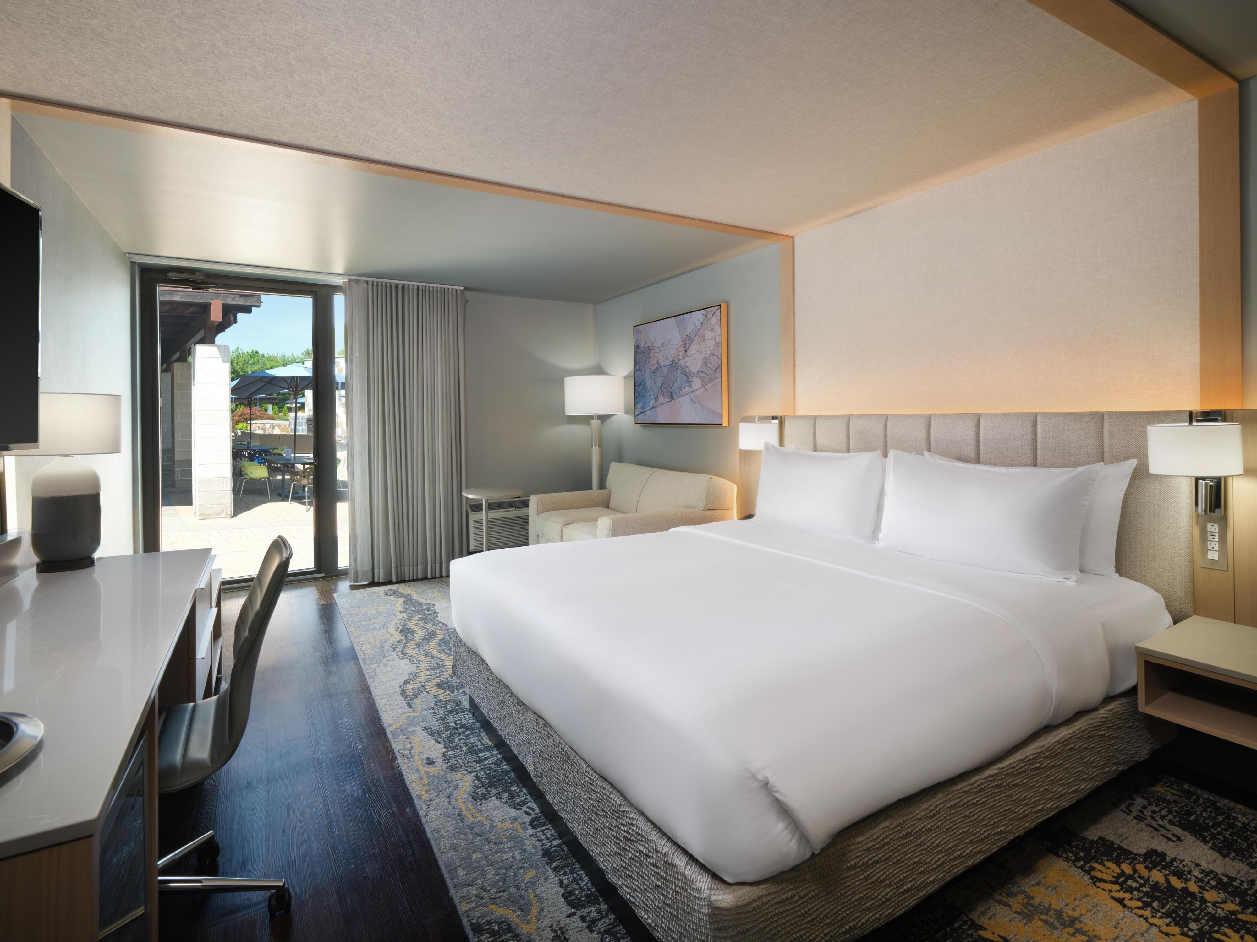 Hardwood floors, spa-inspired bathrooms, and plush beds set the tone in our newly updated rooms. Whether you’re here for work or a weekend escape, comfort comes easy at our thoughtfully designed East End Long Island hotel.