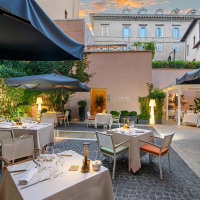 Experience a magical dinner under the stars in the heart of Rome