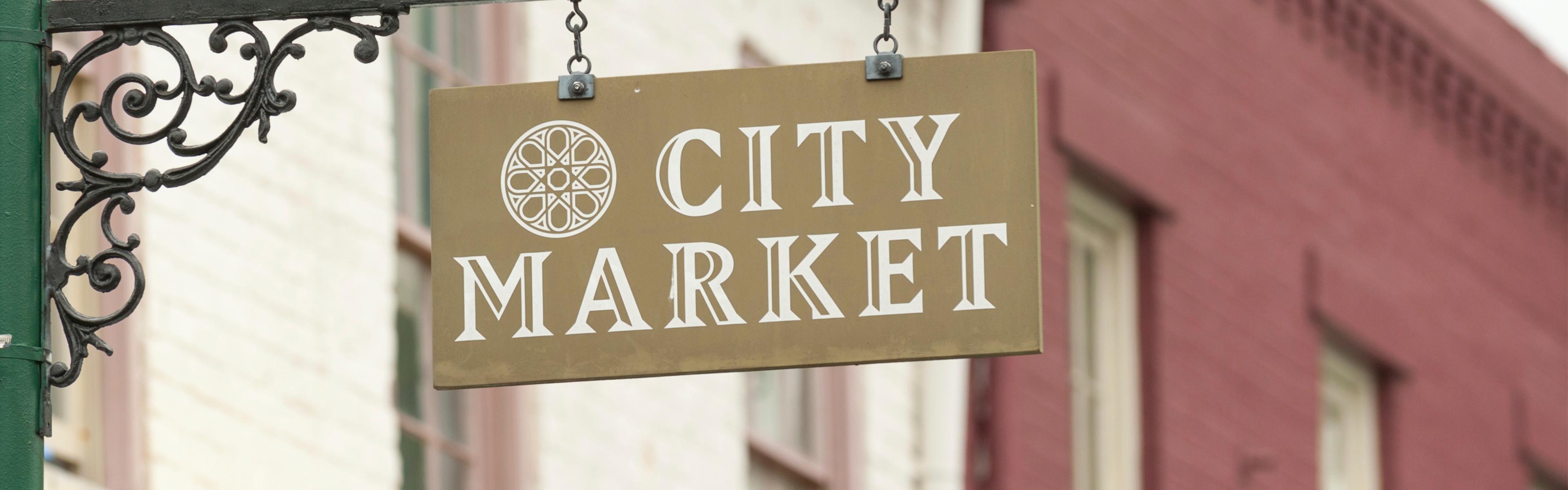 City Market located a few steps from Hotel