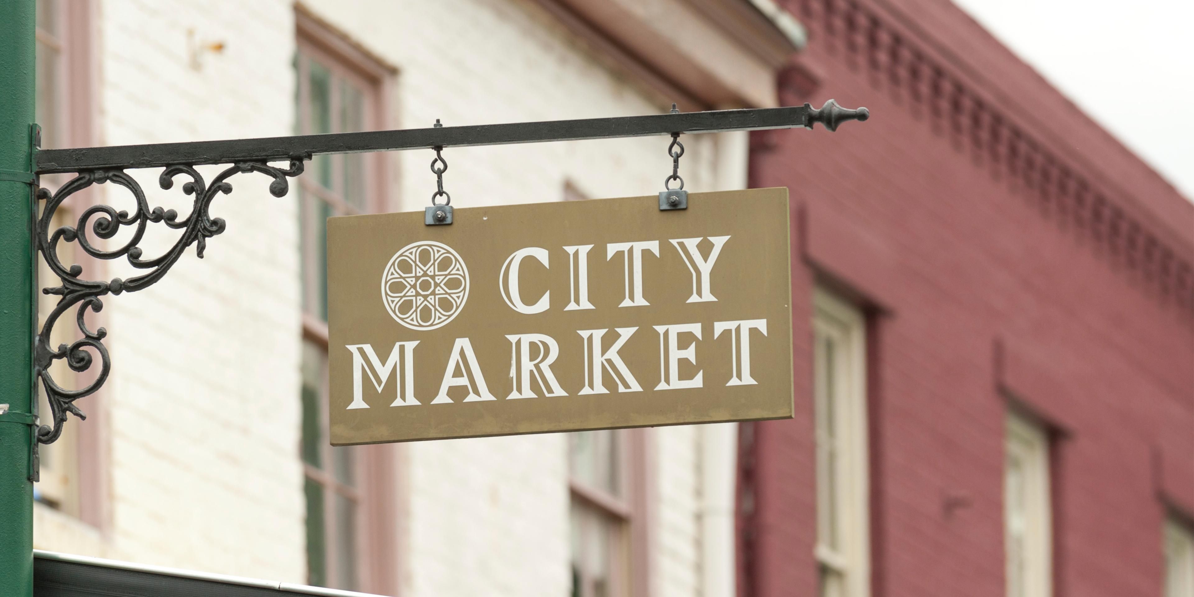 City Market located a few steps from Hotel
