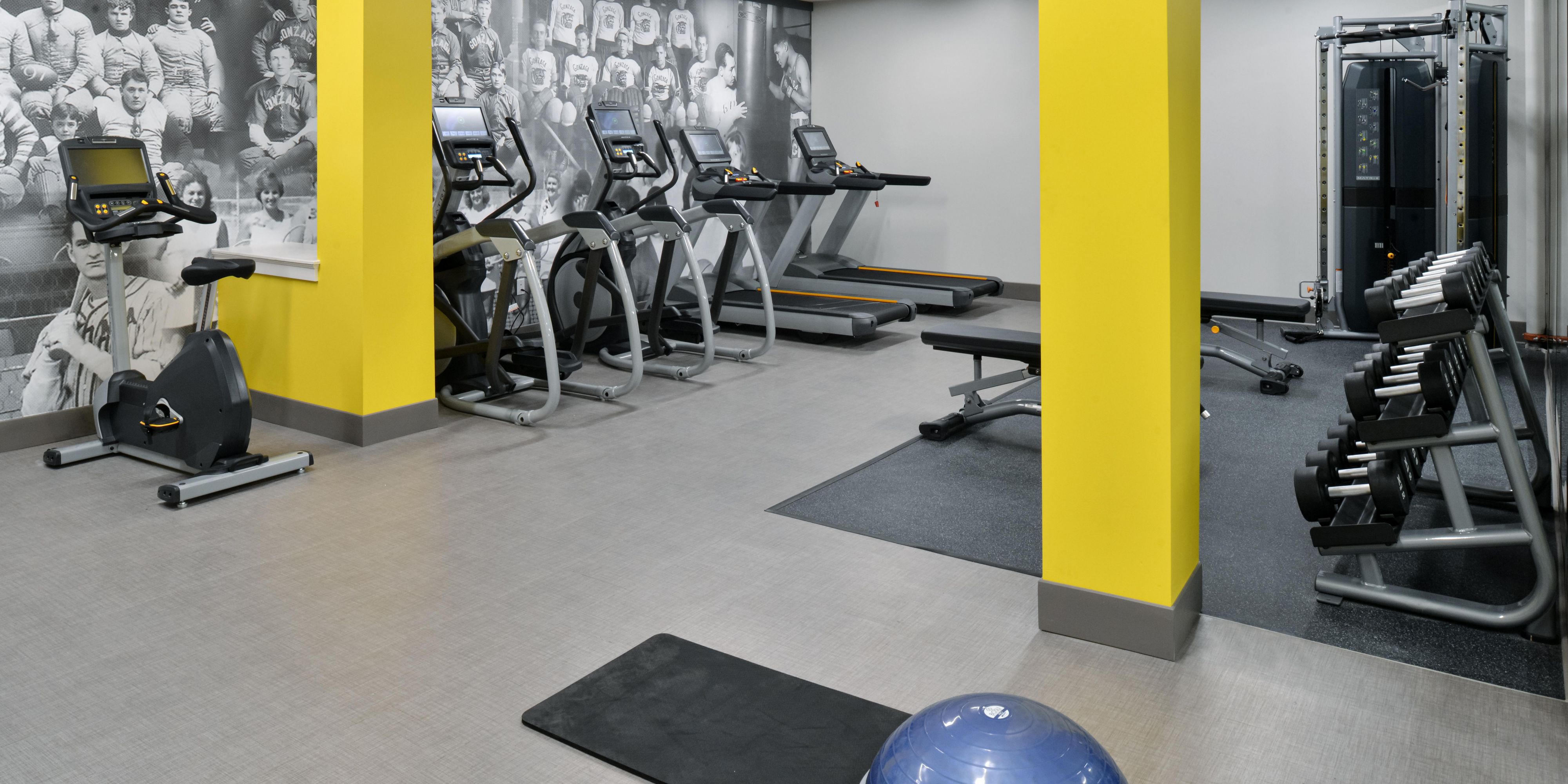 Stay connected to wellness goals in our 24-hour fitness center.