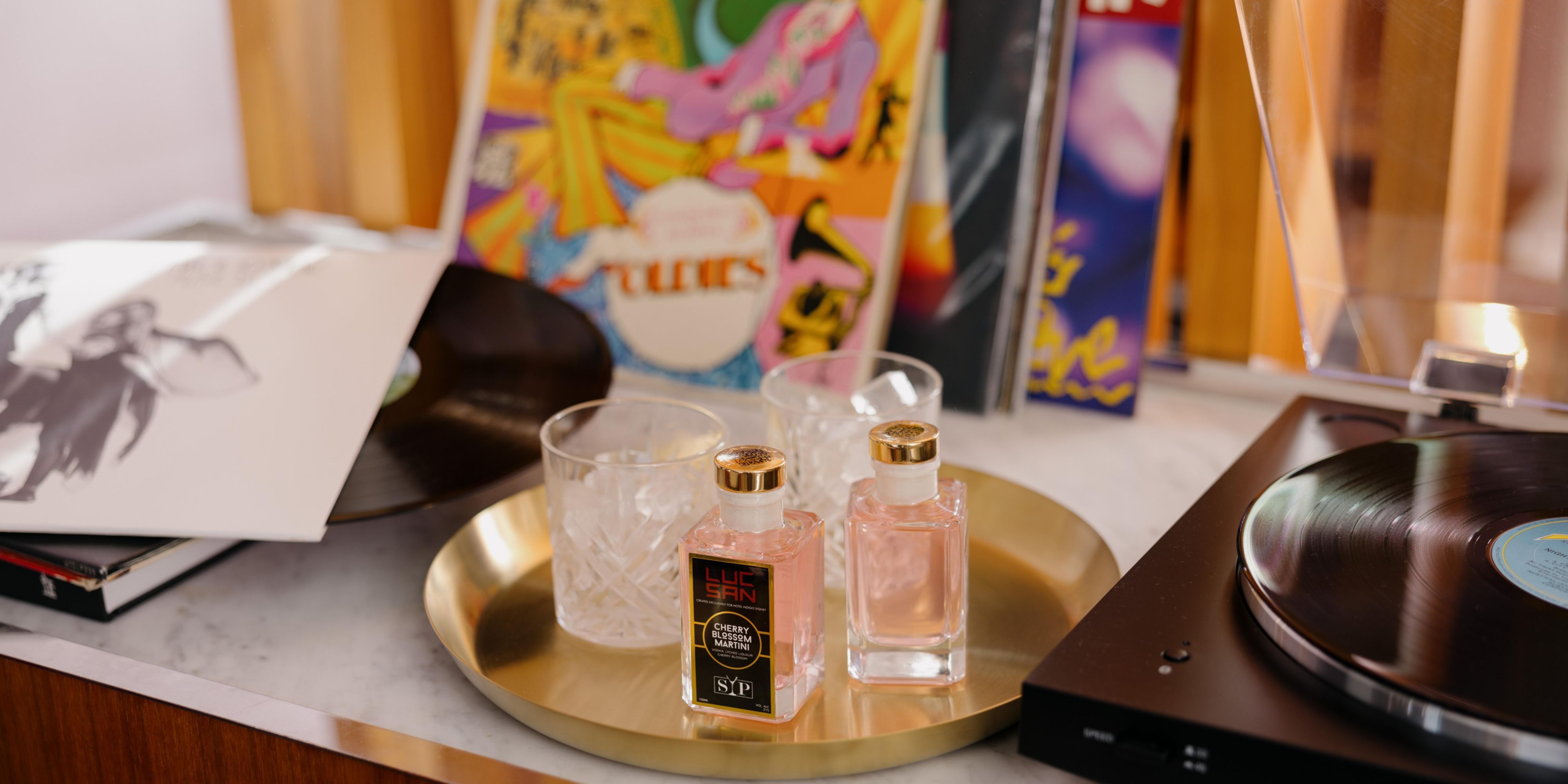 Undwind with a cocktail and spin one of your favourite records