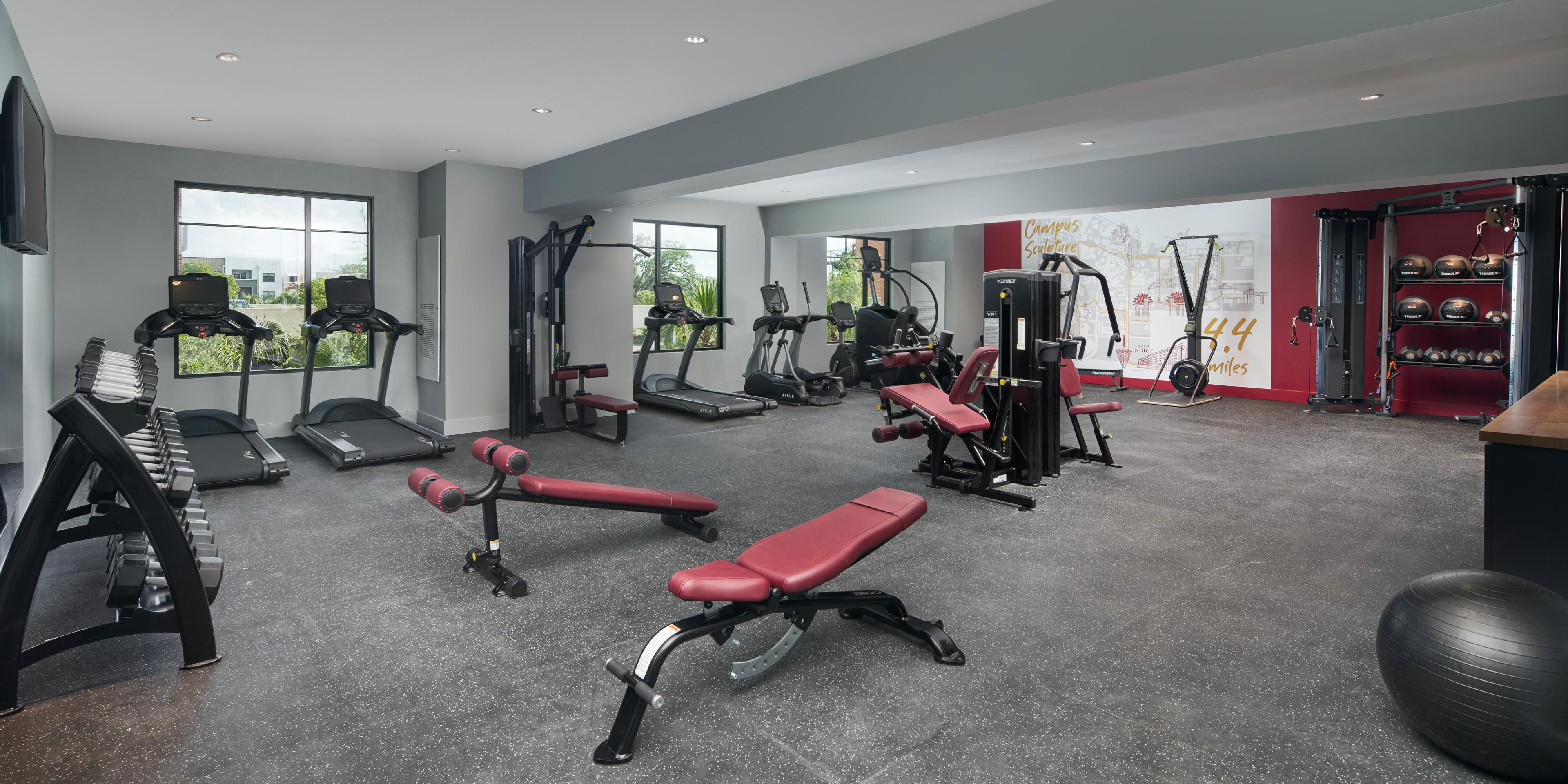 Work up a sweat in the Fitness Center.