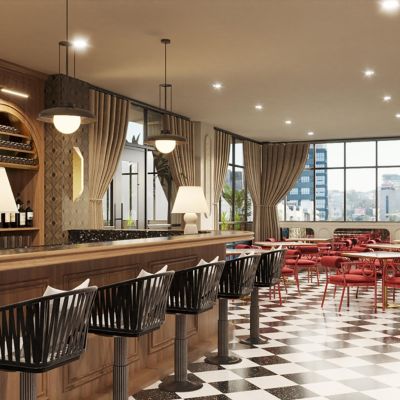 Enjoy handcrafted cocktails and a curated wine selection.