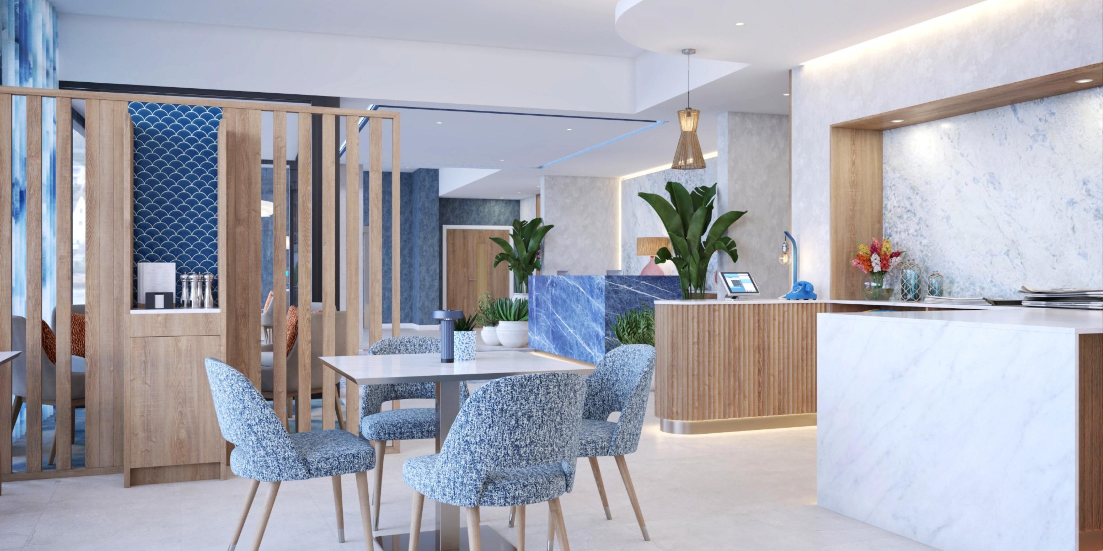 Comfortable seating to eat breakfast