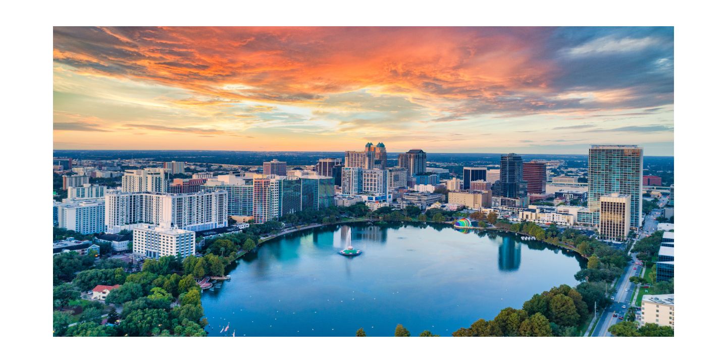 奥兰多的鸟瞰图