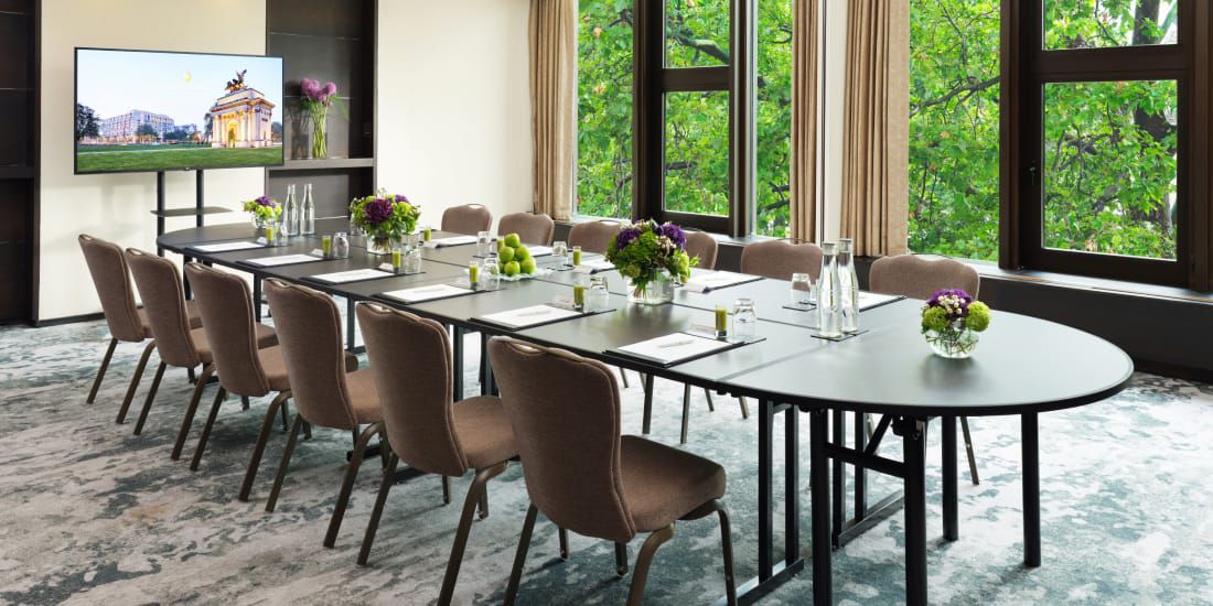 boardroom with abundant natural light