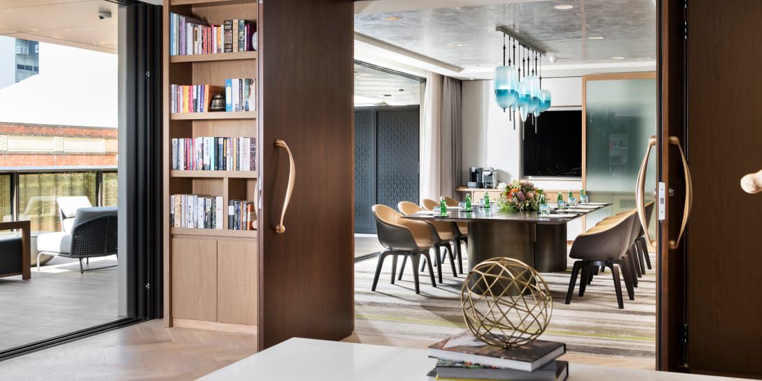 boardroom with flexible indoor-outdoor space