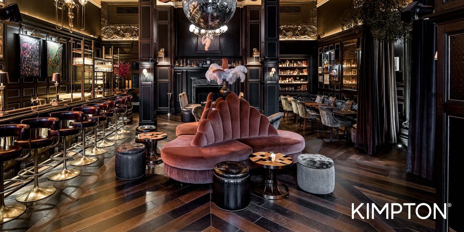 Art deco style hotel bar