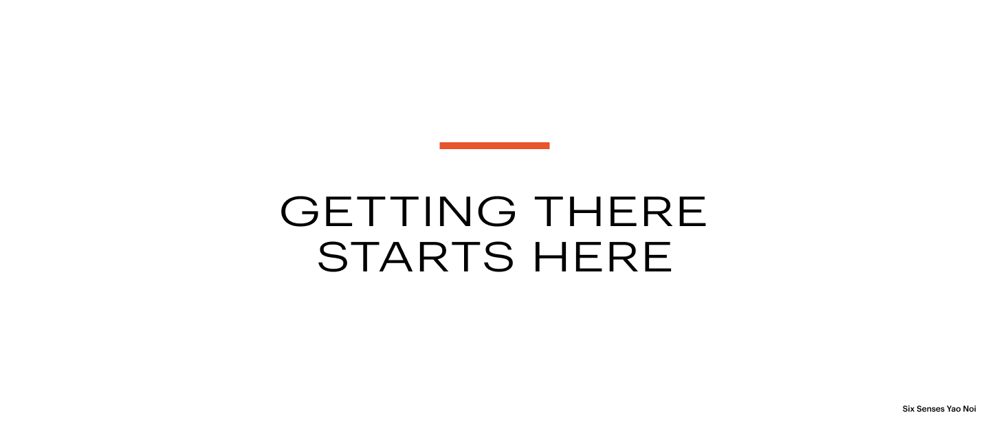 GETTING THERE STARTS HERE