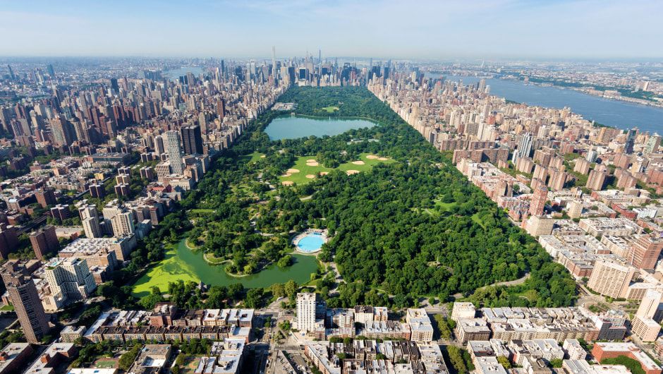 Central Park aerial view