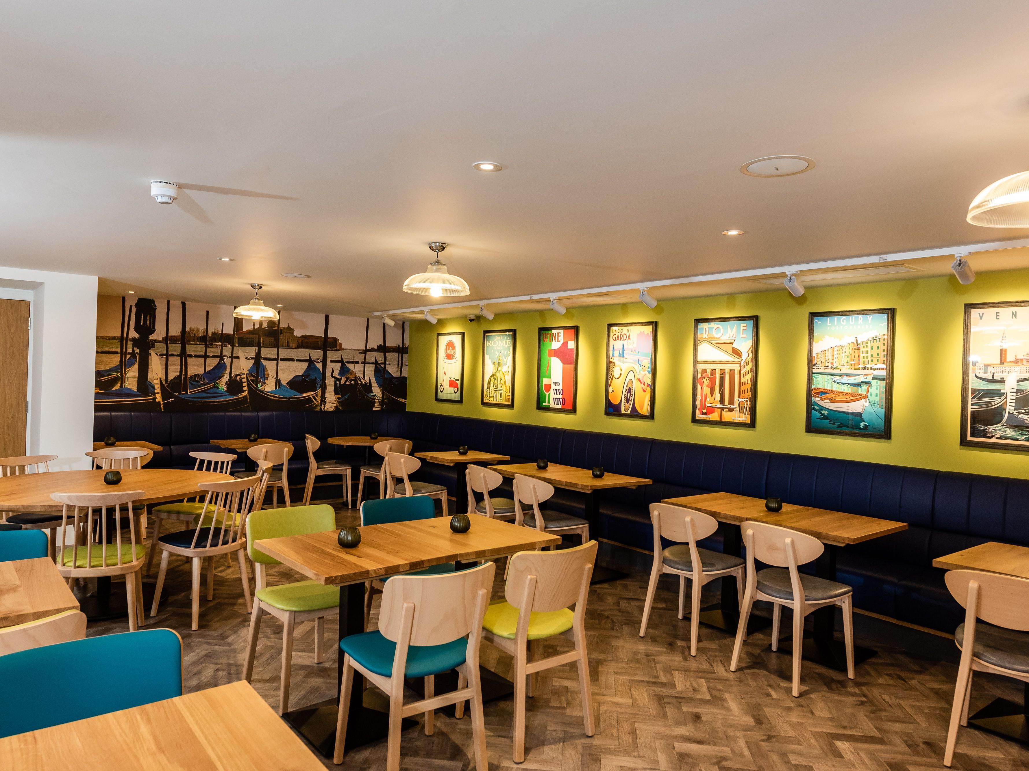 Italian dining for all the family including a children's menu