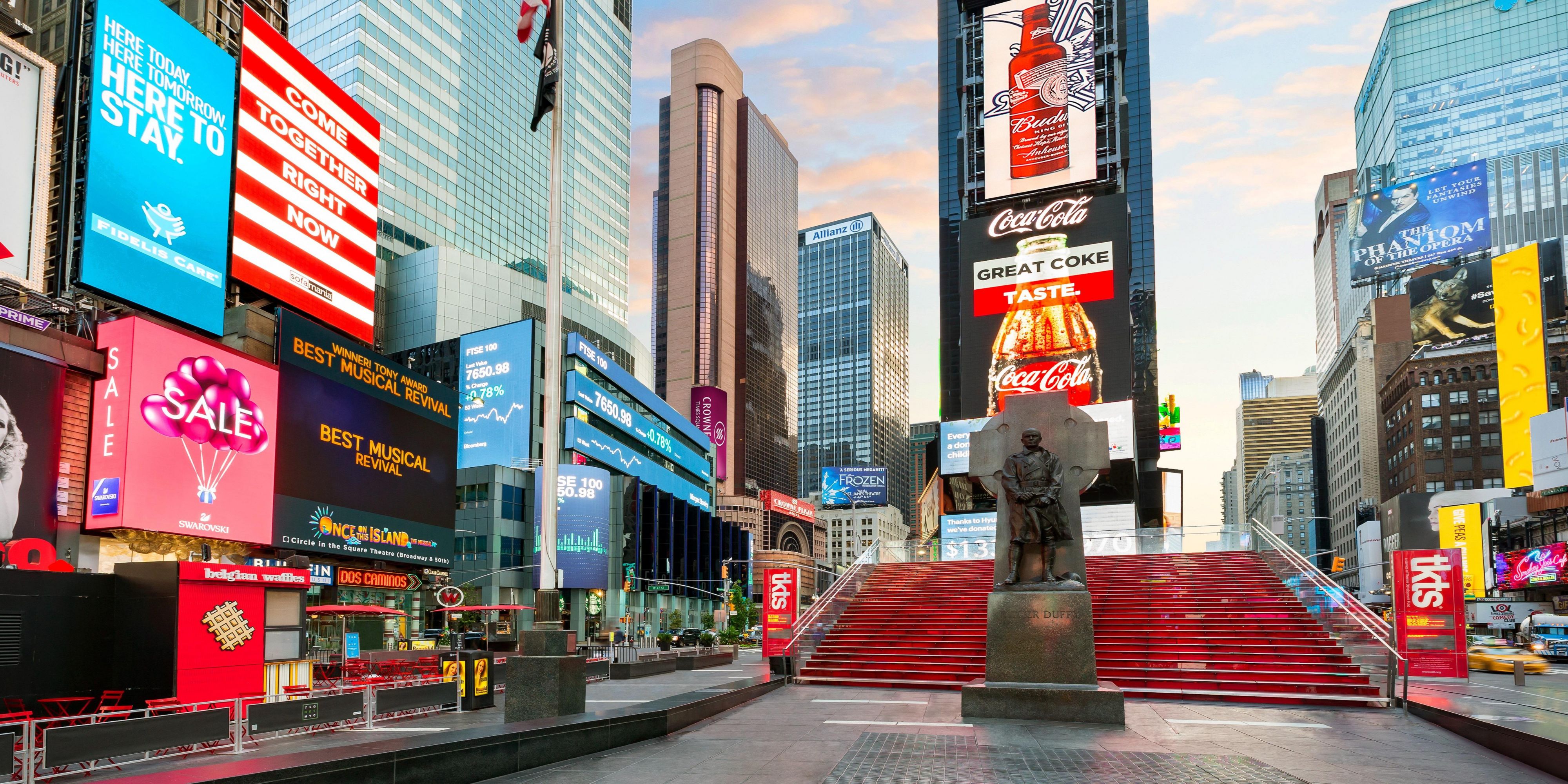 Spend the day at Times Square during your free time.